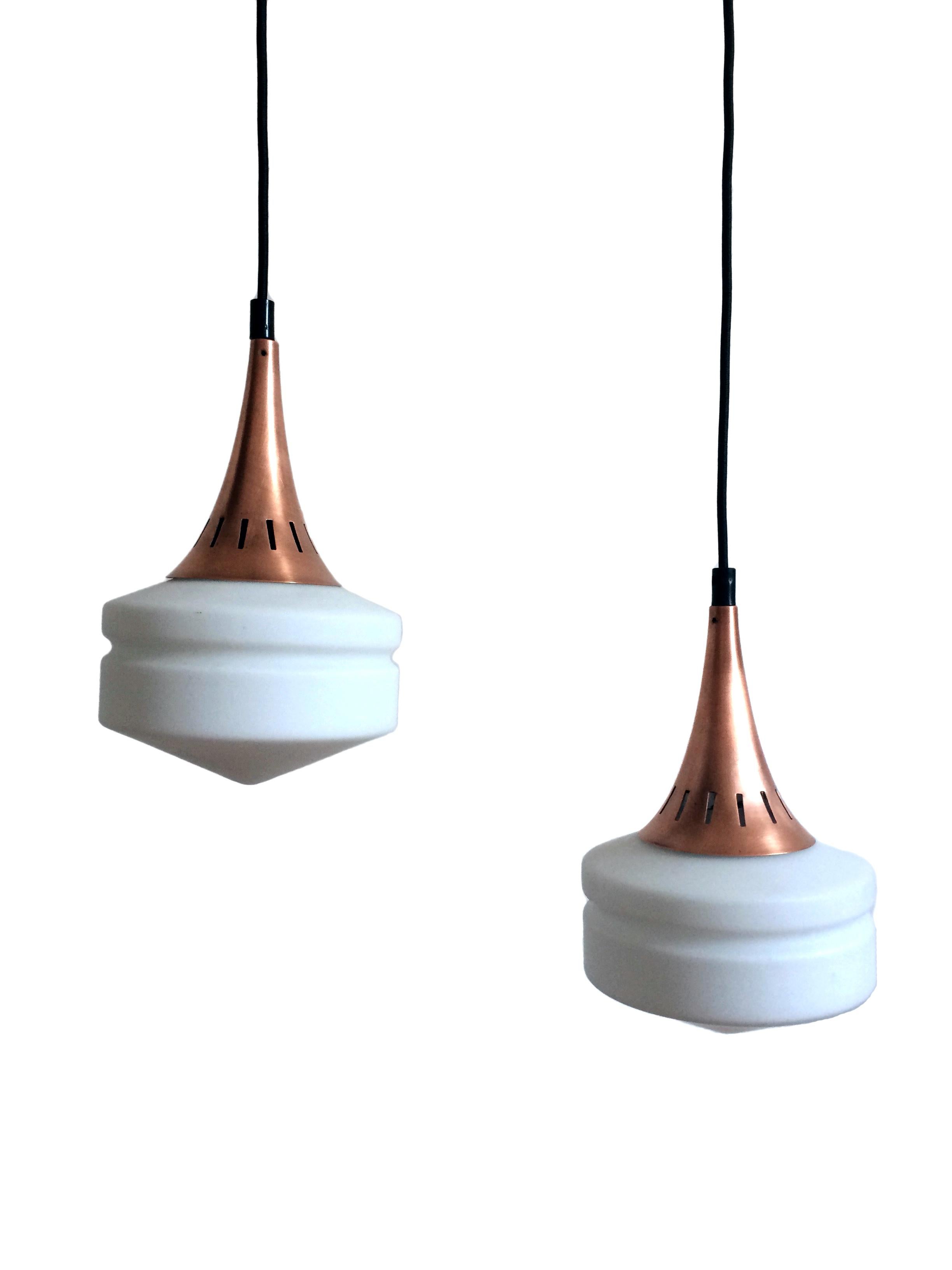 Italian Two-light pendant lamp, Stilnovo For Sale