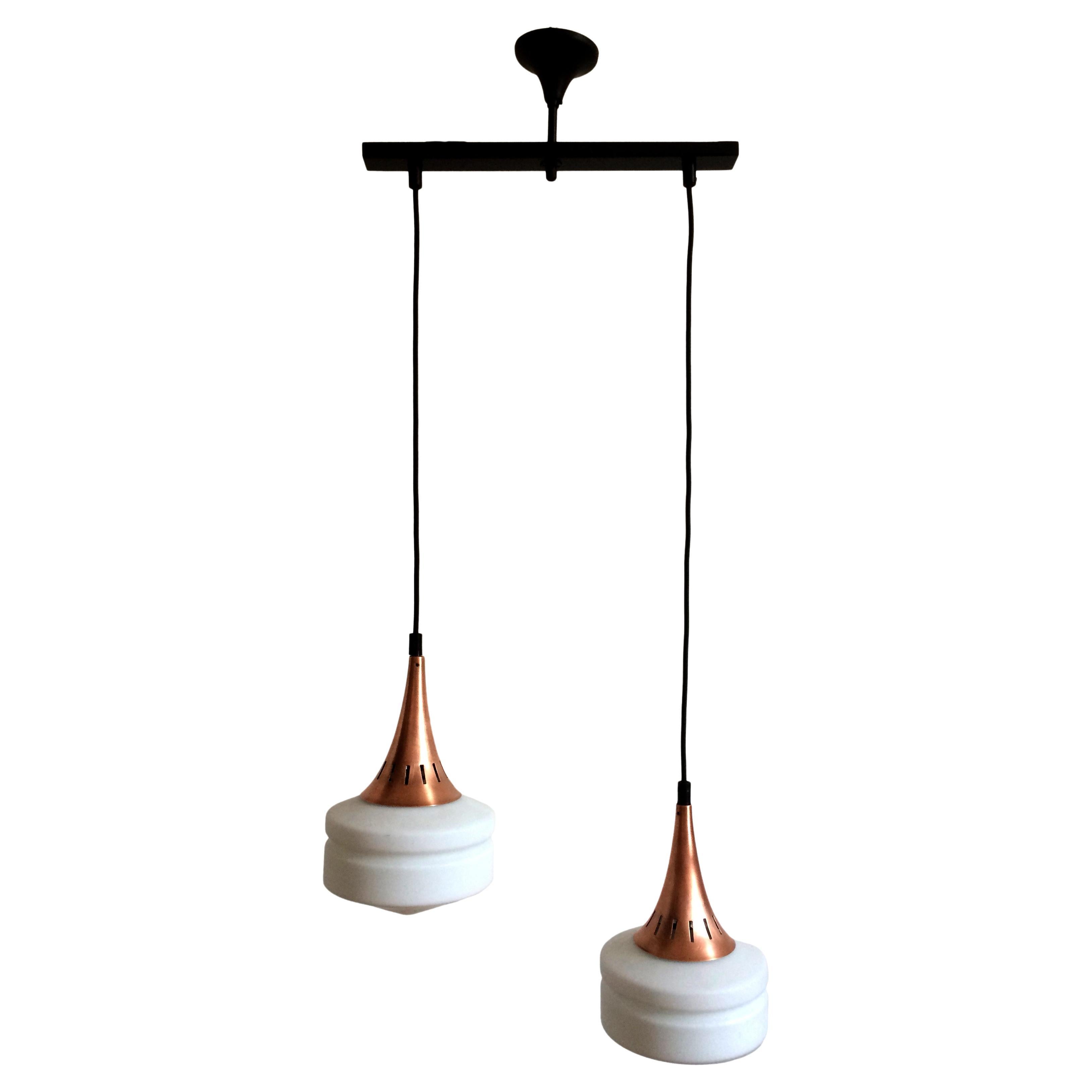 Two-light pendant lamp, Stilnovo For Sale