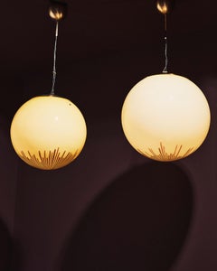Lampe suspendue sphère, La Murrina, vers 1970