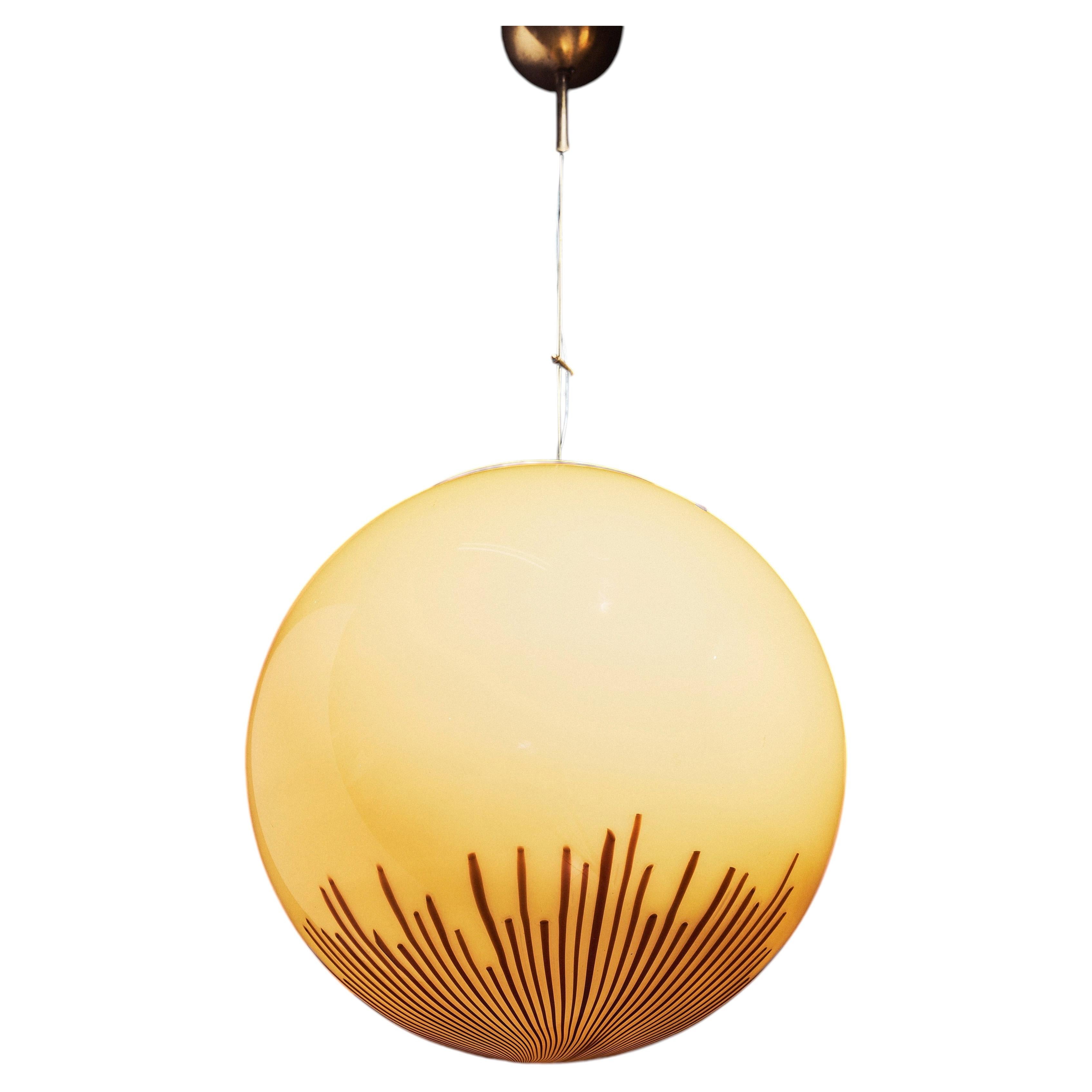 Sphere pendant lamp, La Murrina, circa 1970s For Sale