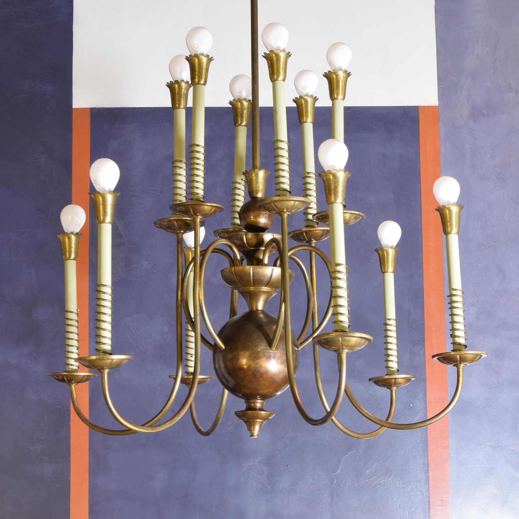 European Lampada a sospensione anni 50 in vendita
