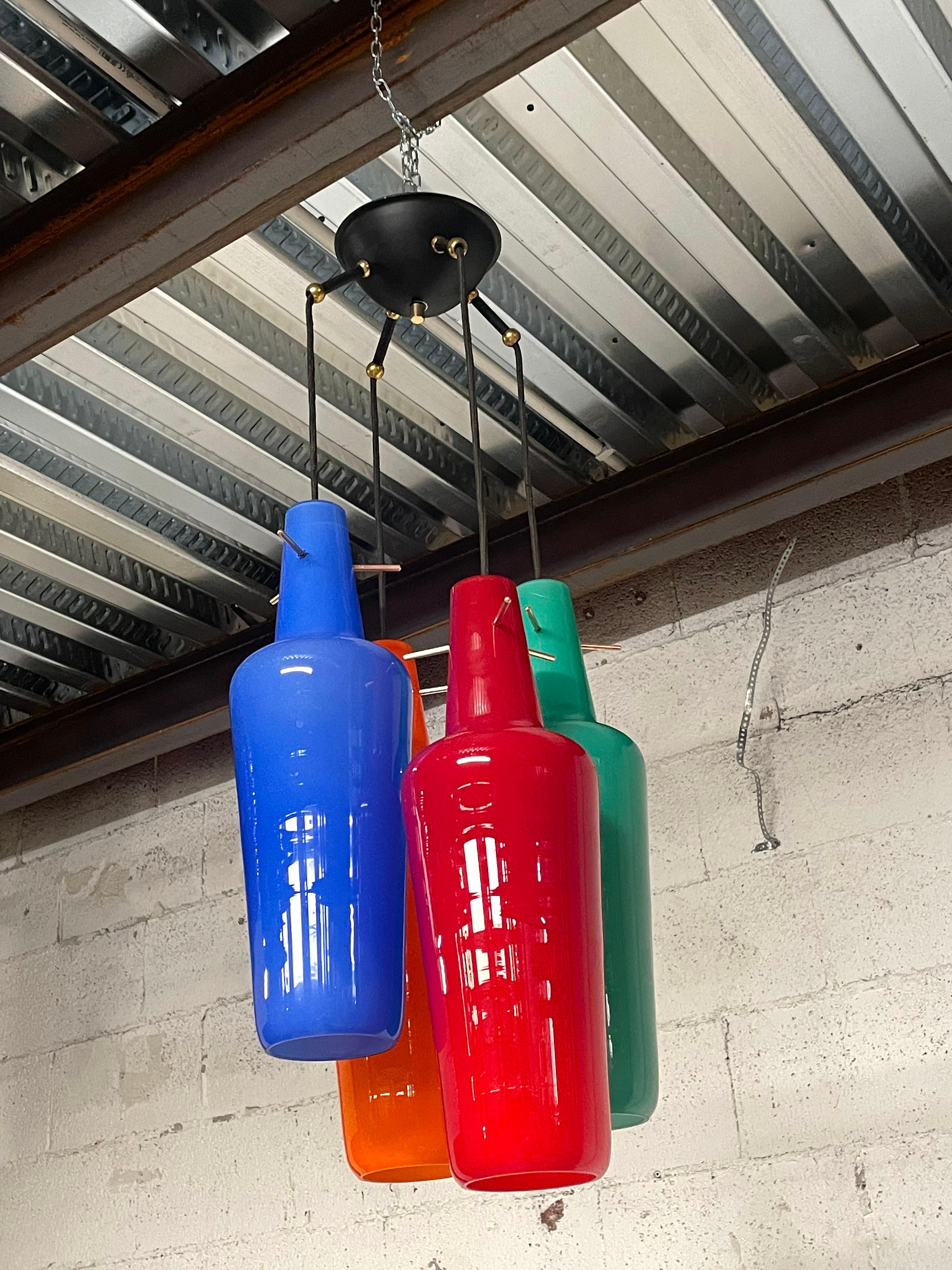 1960s pendant lamp by Vistosi, Italy For Sale 4