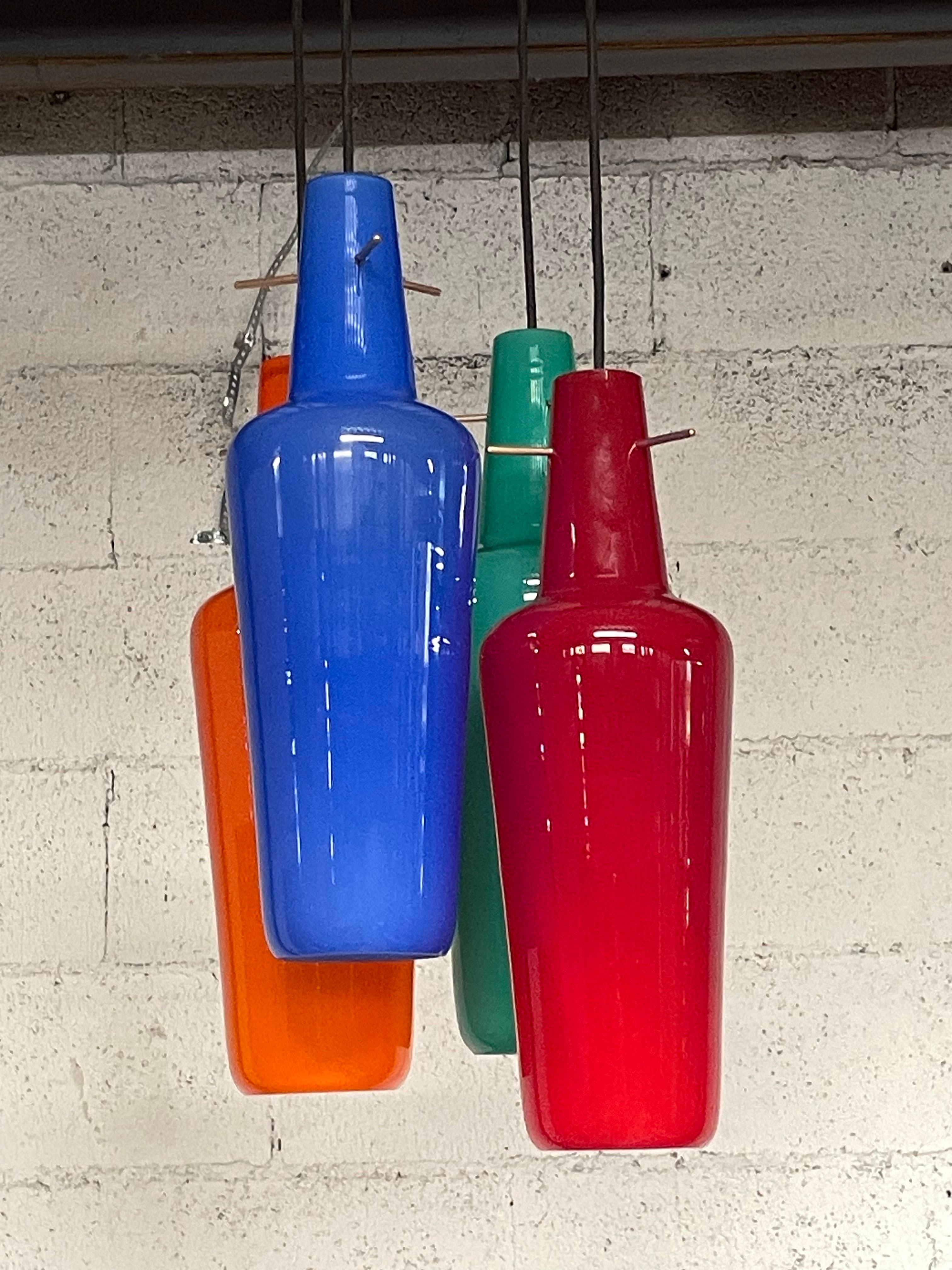 1960s pendant lamp by Vistosi, Italy For Sale 7