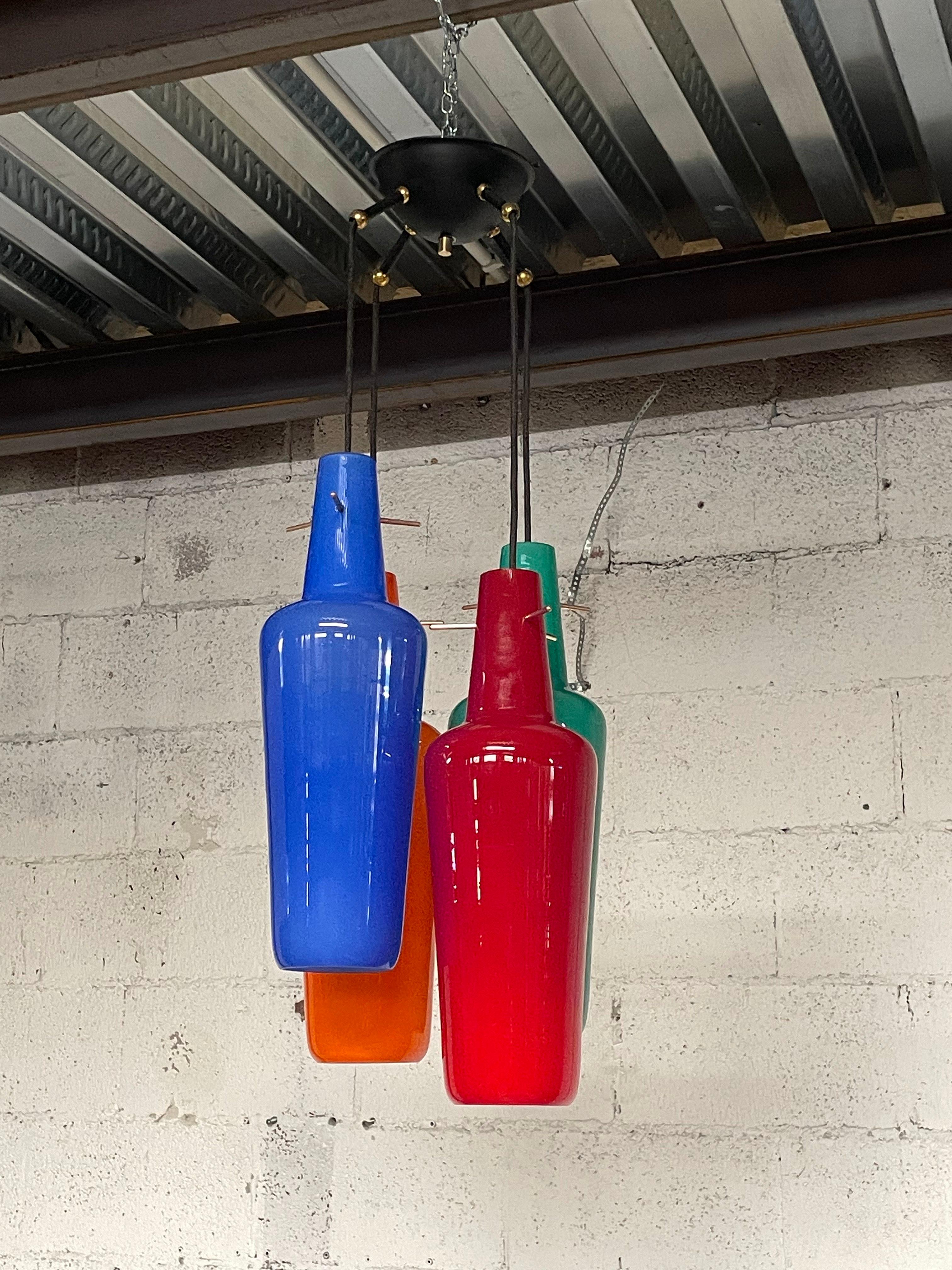 1960s pendant lamp by Vistosi, Italy For Sale 9