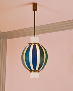 Lampe suspendue Arcobaleno, design Angelo Lelii pour Arredoluce, Italie
