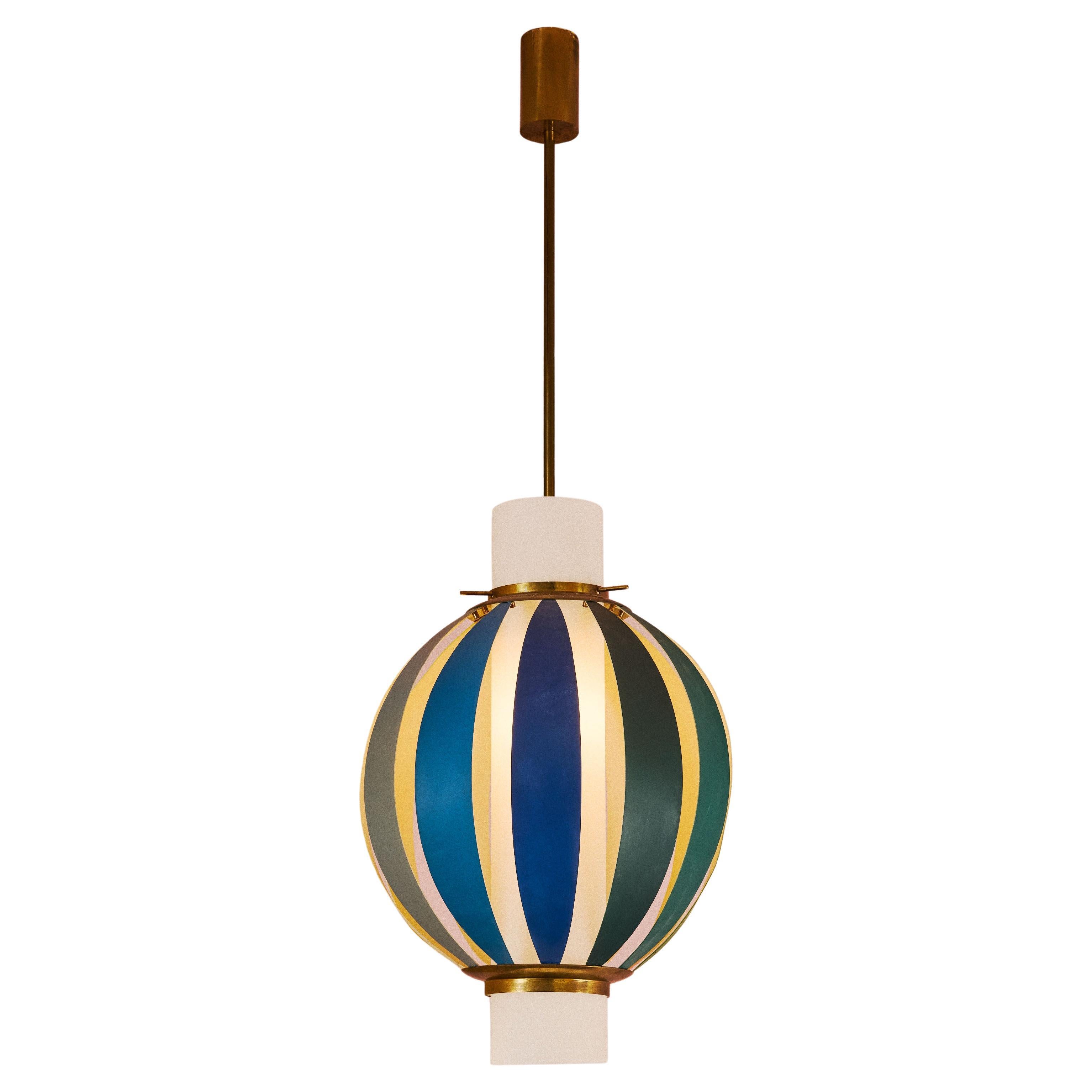 Lampe suspendue Arcobaleno, design Angelo Lelii pour Arredoluce, Italie