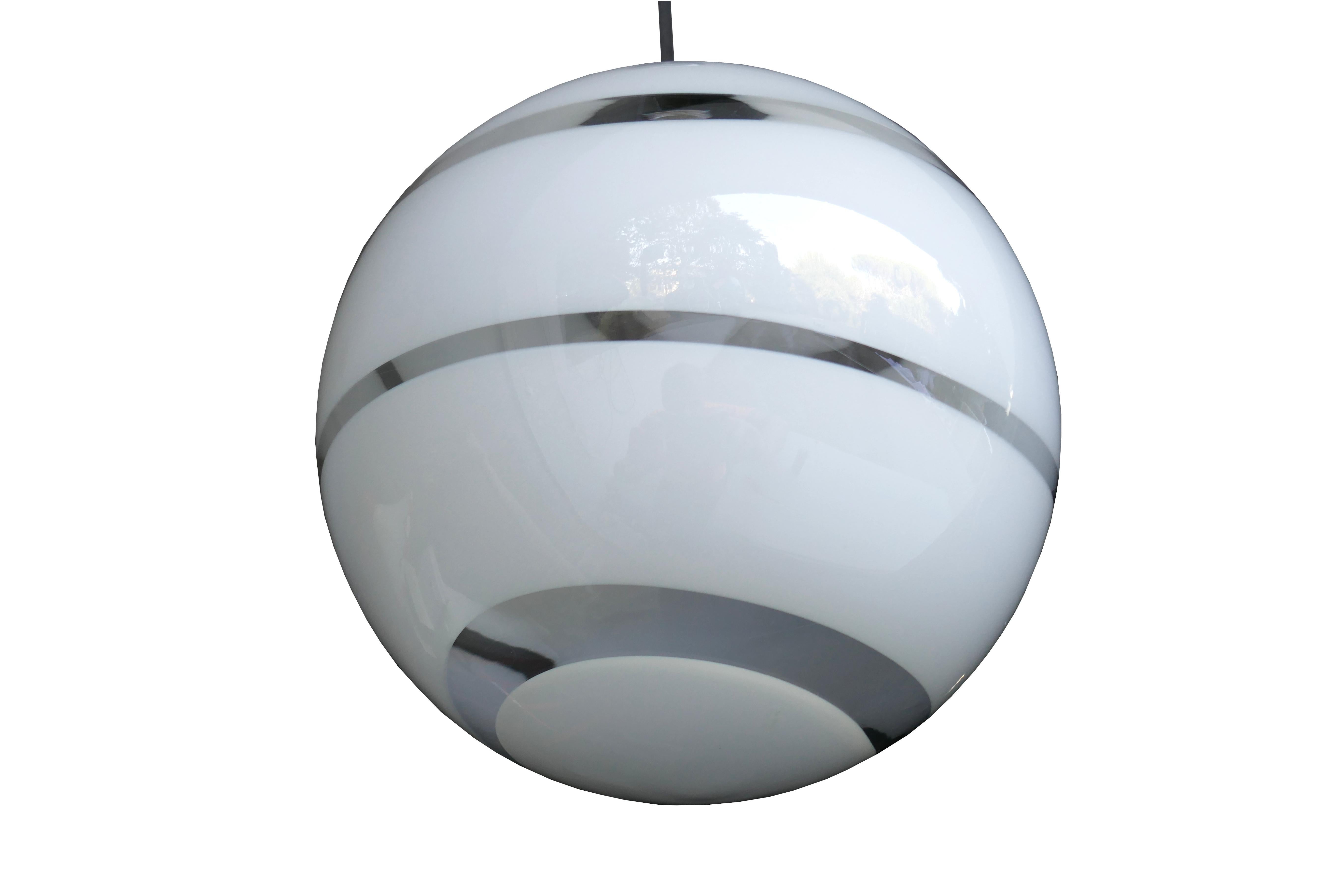 Pendant lamp attributed to Carlo Scarpa In Good Condition For Sale In Lugo, IT
