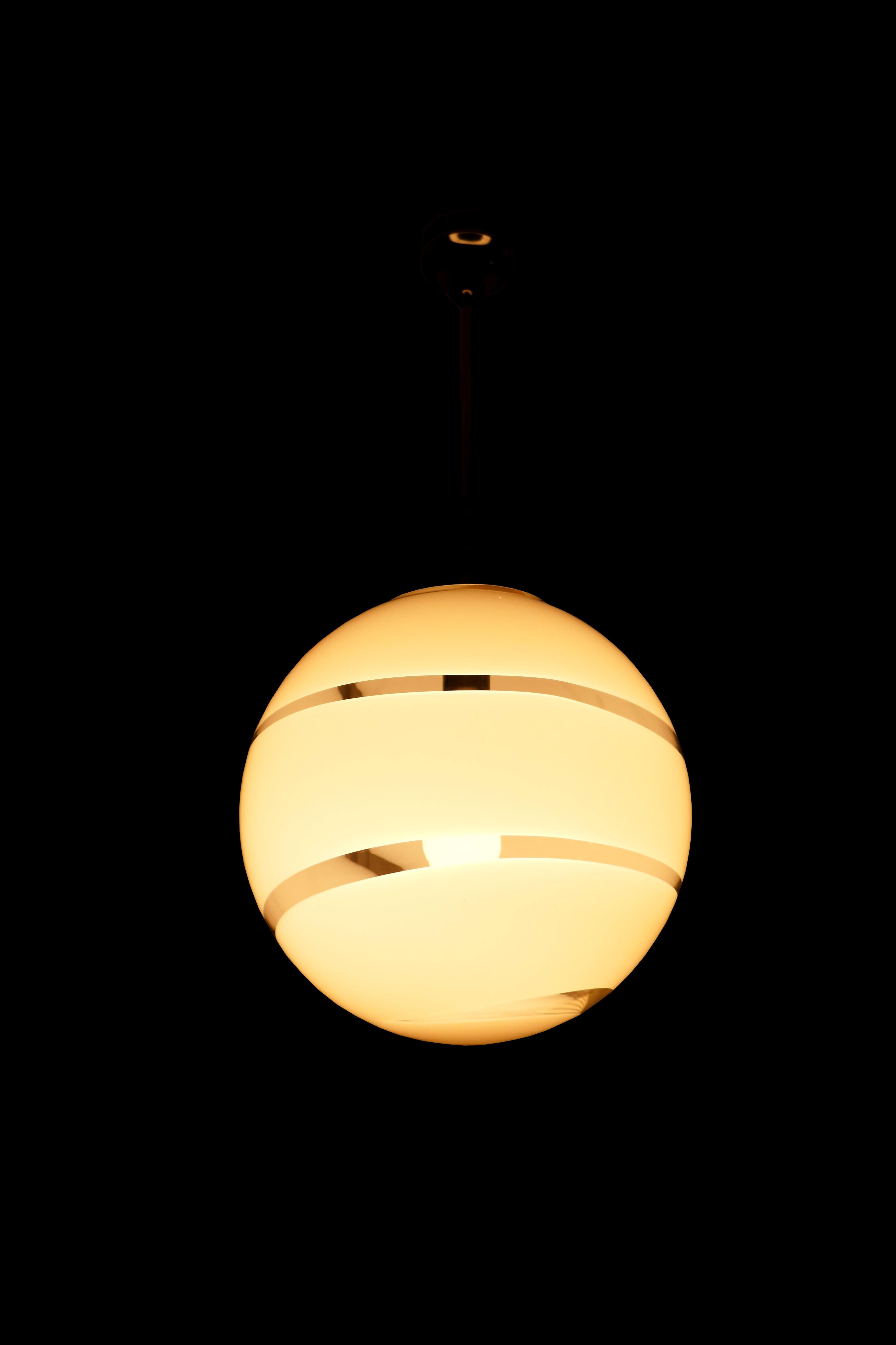 Mid-20th Century Pendant lamp attributed to Carlo Scarpa For Sale