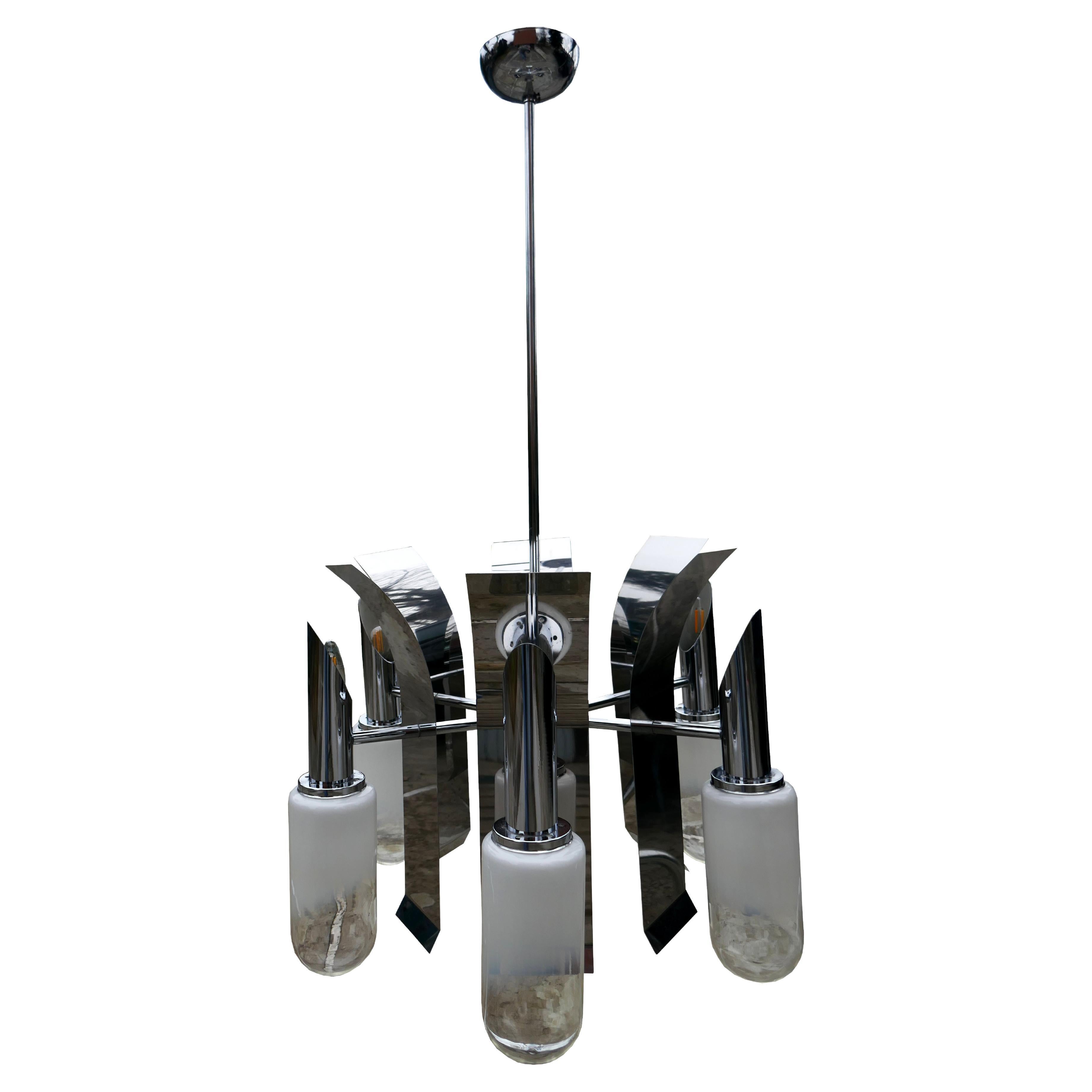 Pendant lamp attributed to Goffredo Reggiani For Sale
