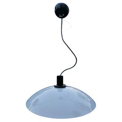 Pendant lamp attributed to Venini Cenedese multicolor reeds