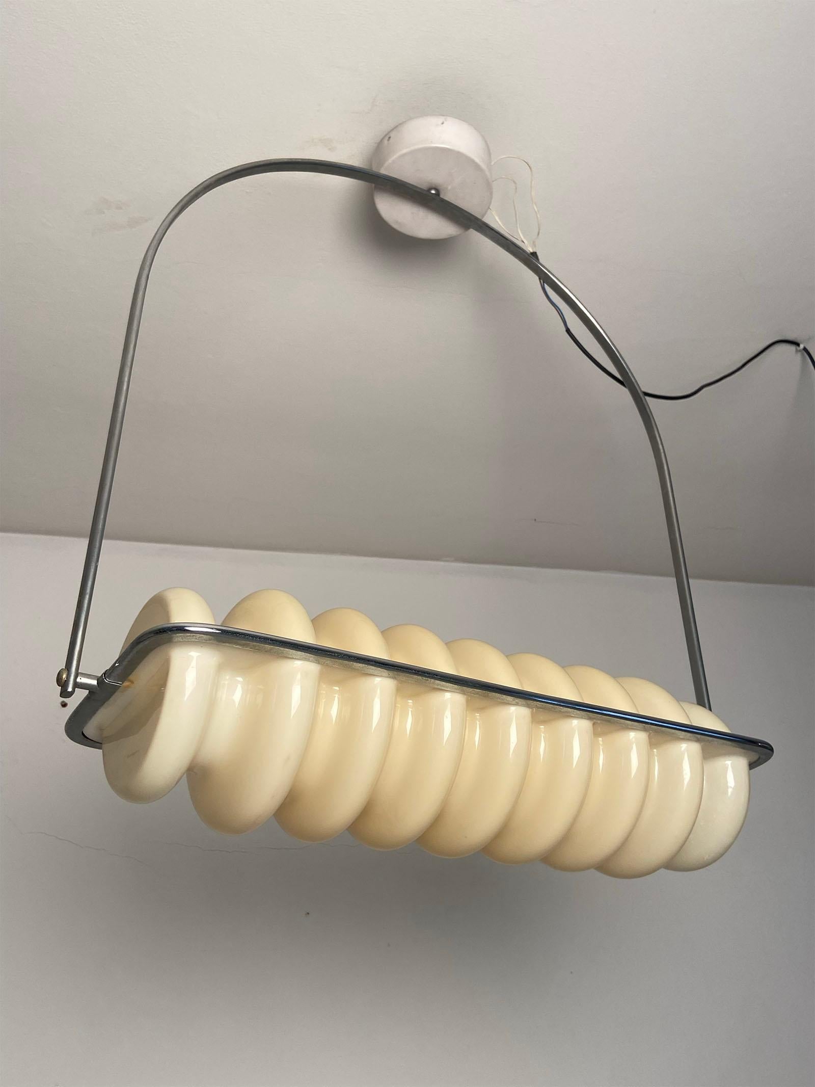 Lampada a sospensione Bruco di Ettore Sottsass per Poltronova del 1970 Pintado en venta