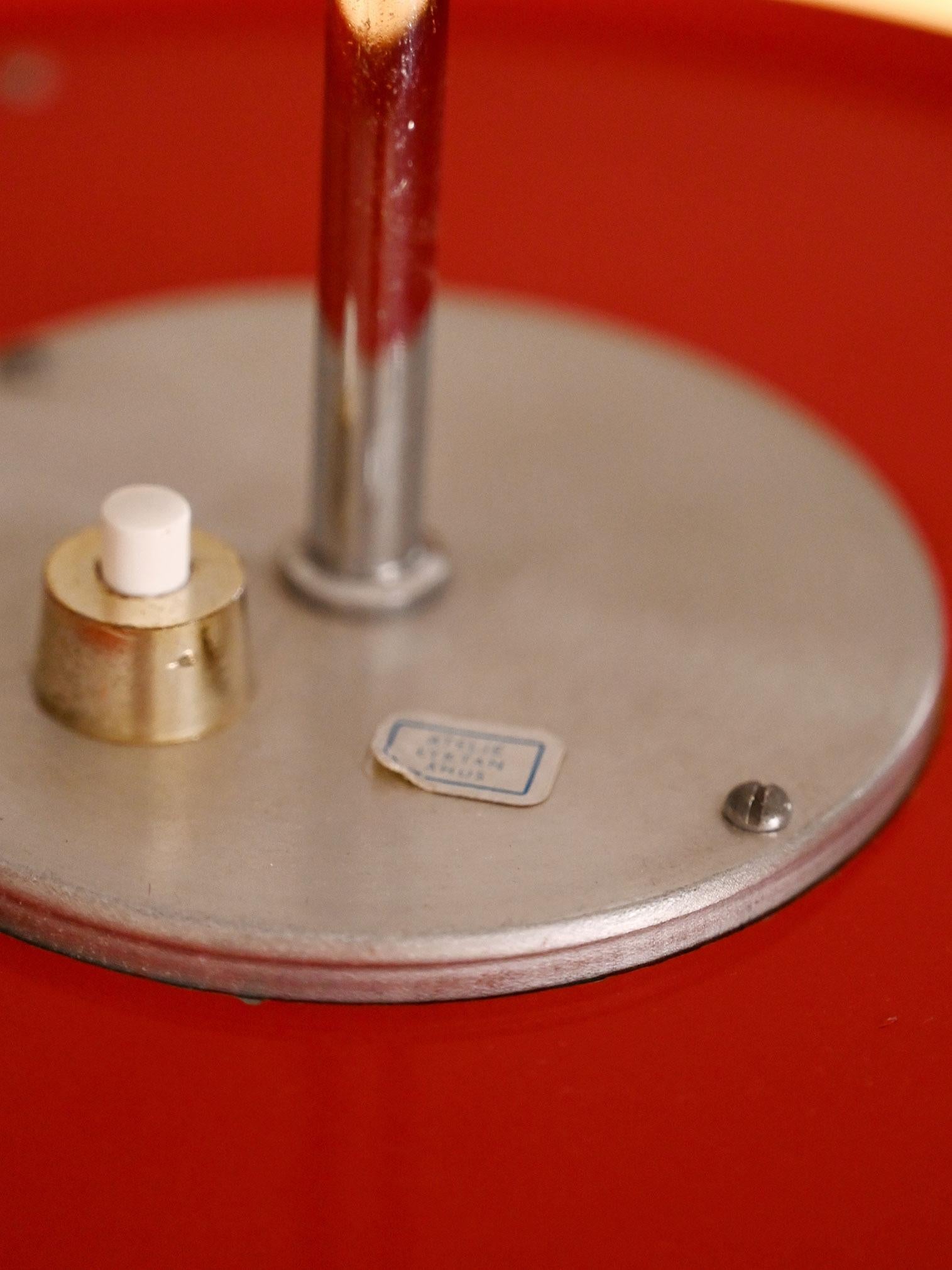 Mid-20th Century Lampada a sospensione “Bumling” rossa di Anders Pehrson in vendita