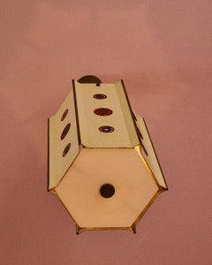 Pendelleuchte mit Murrine, Entwurf Angelo Lelii für Arredoluce, Italien