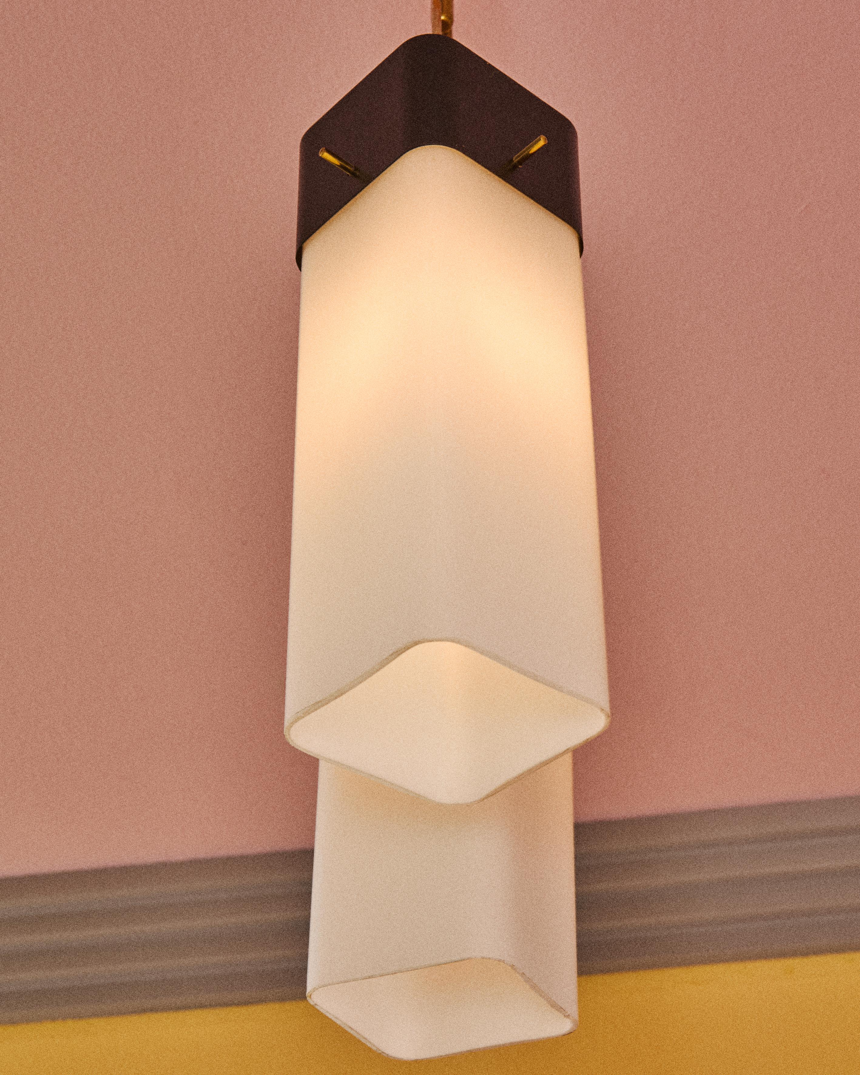 Mid-Century moderno Lampada a sospensione, design di Angelo Lelii per Arredoluce, Italia. in vendita