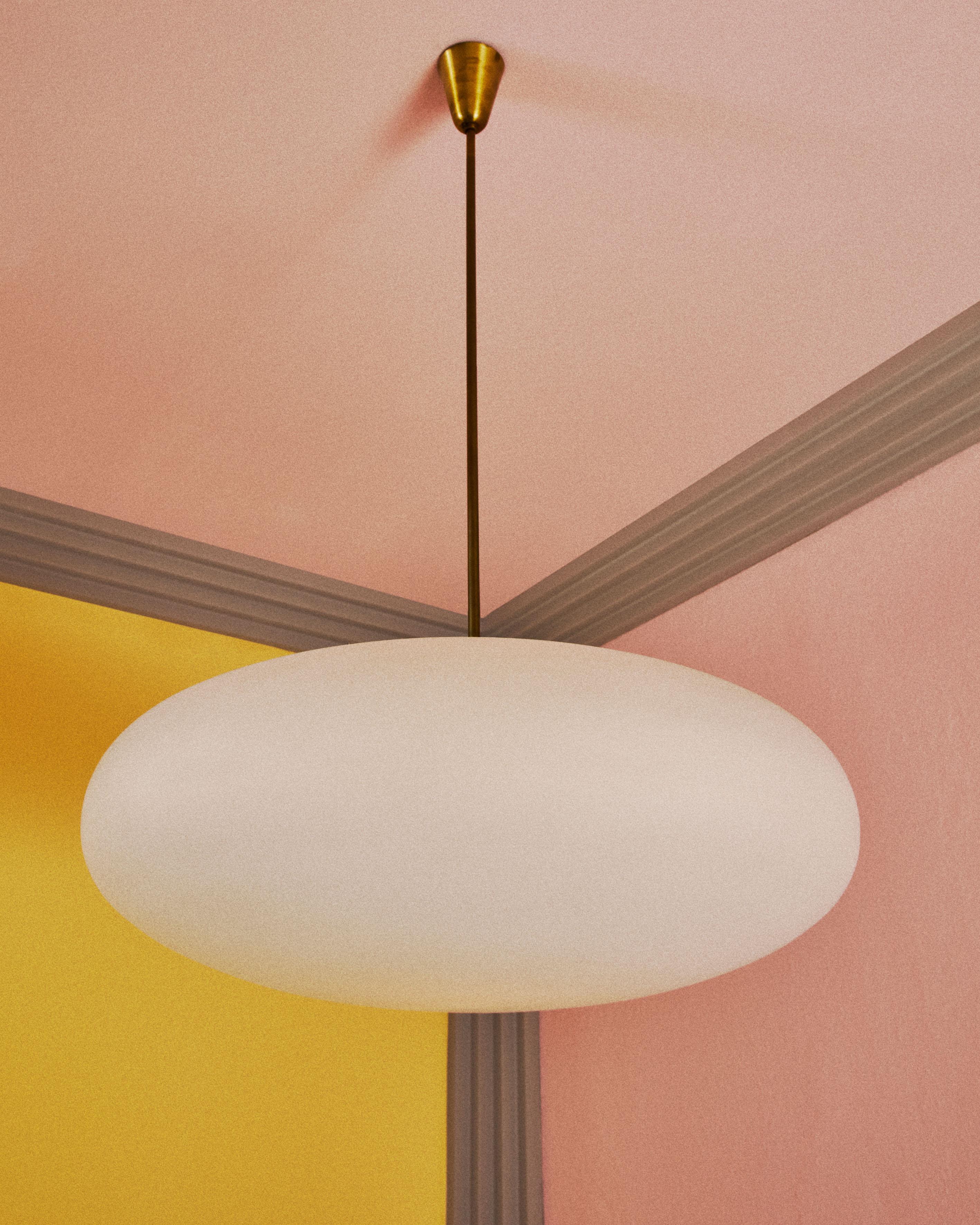 Mid-Century moderno Lampada a sospensione, disegno di Angelo Lelii per Arredoluce, Italia in vendita