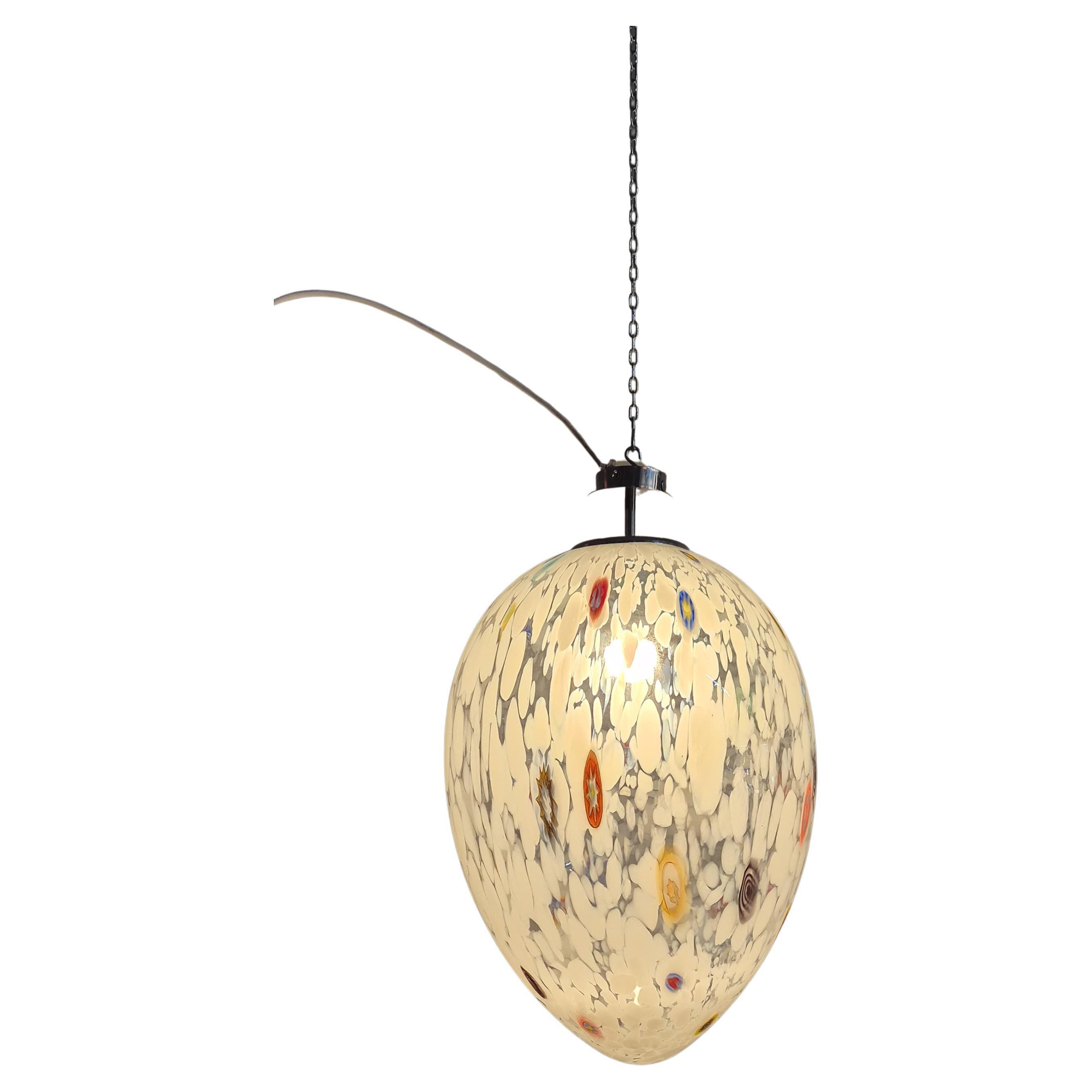 Lámpara colgante Egg de cristal de Murano