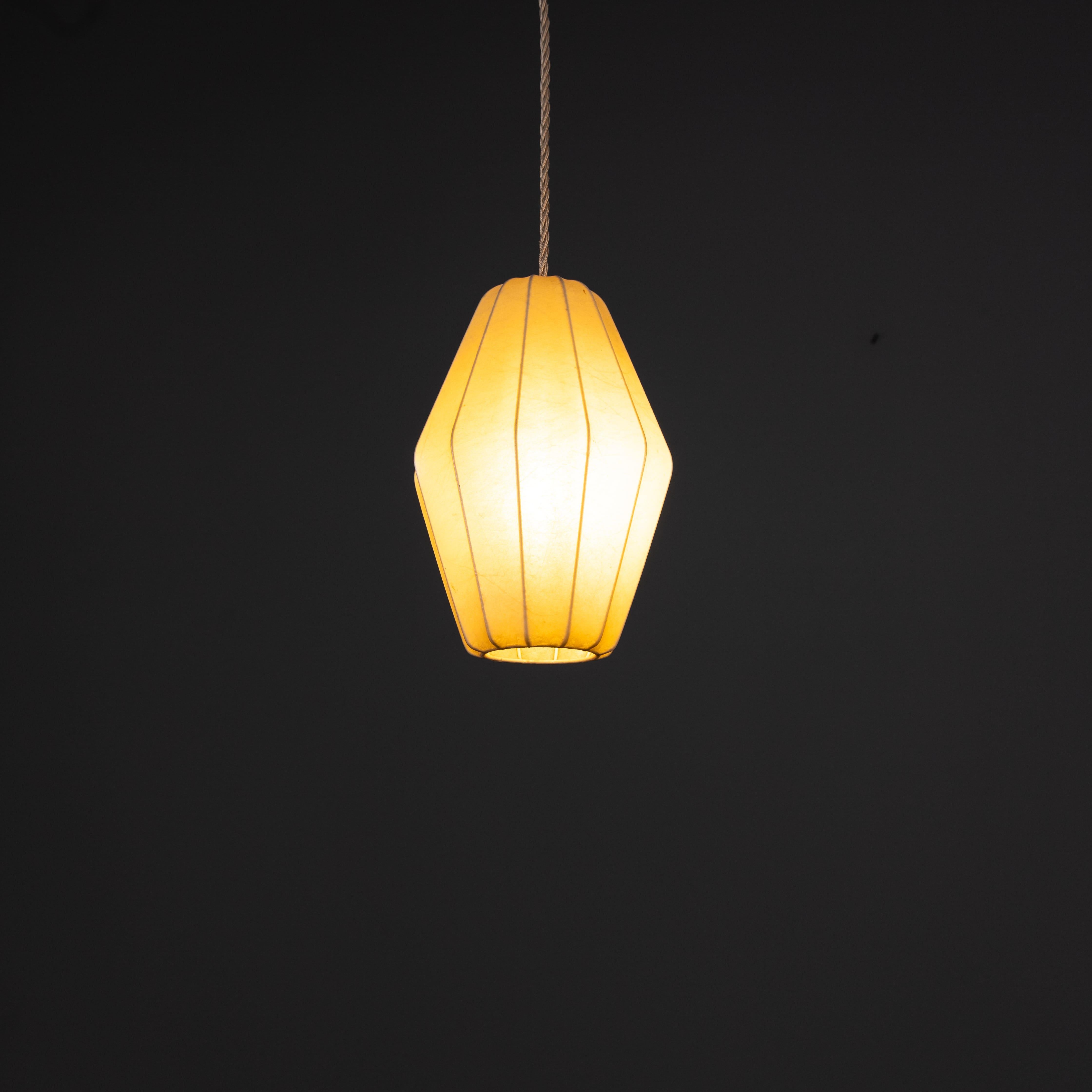 Cocoon pendant lamp, Manifattura Italiana, 1960 For Sale 3