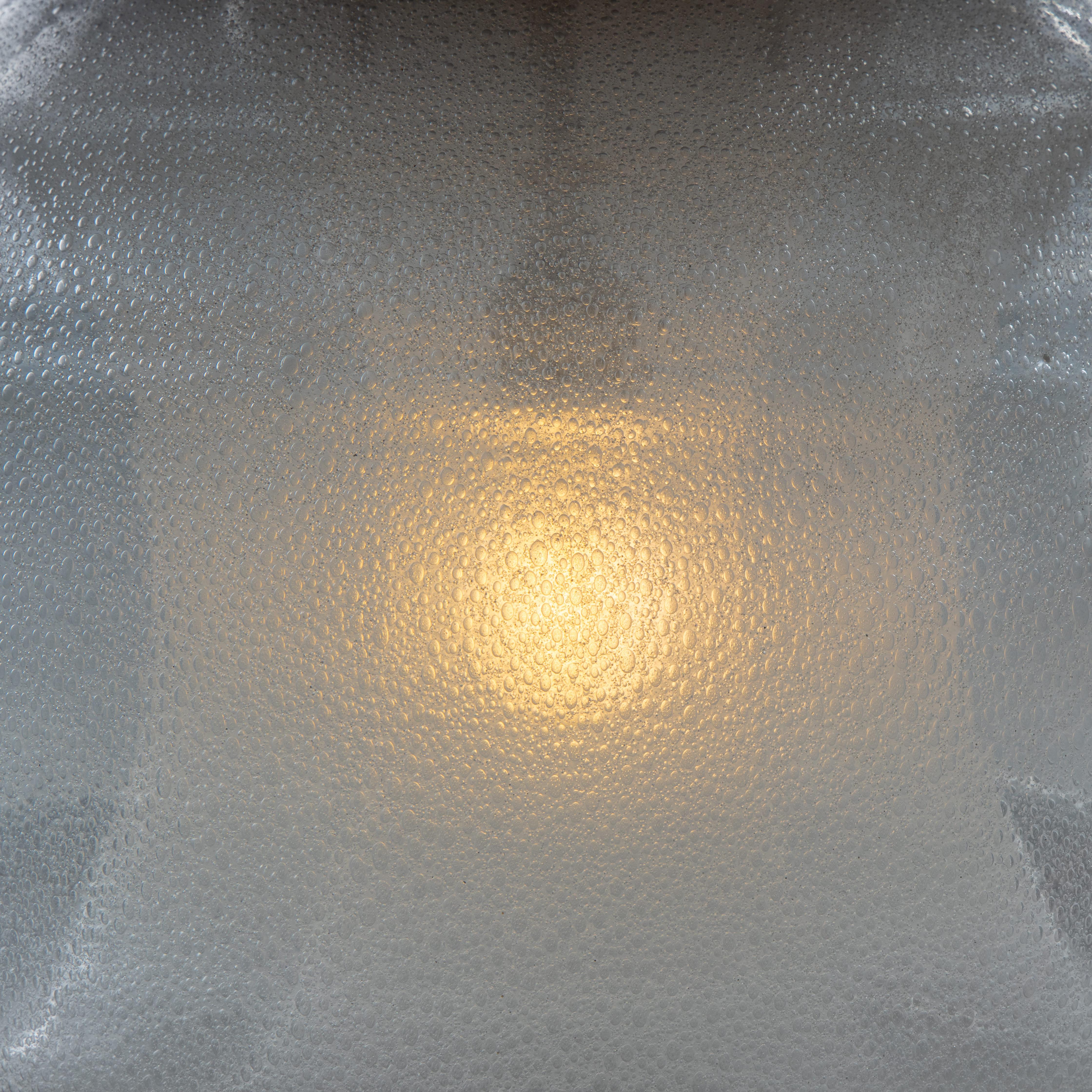 lampada a sospensione in vetro di Murano, Carlo Nason, Mazzega, 1970 in vendita 1