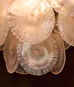 Murano glass pendant lamp designed by Carlo Nason for Mazzega