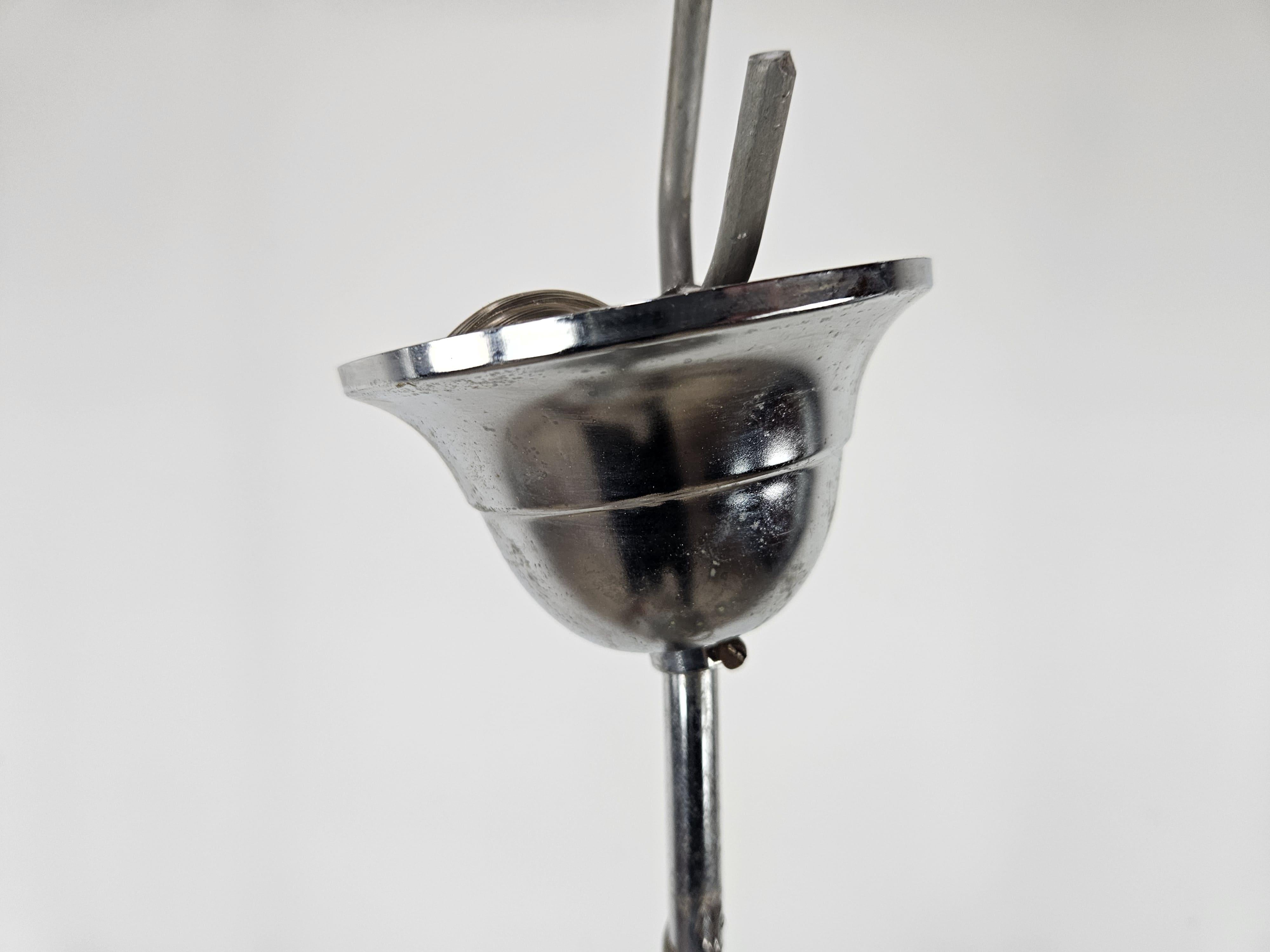 Italian pendant lamp from the 1970s attributed to Mazzega For Sale 7
