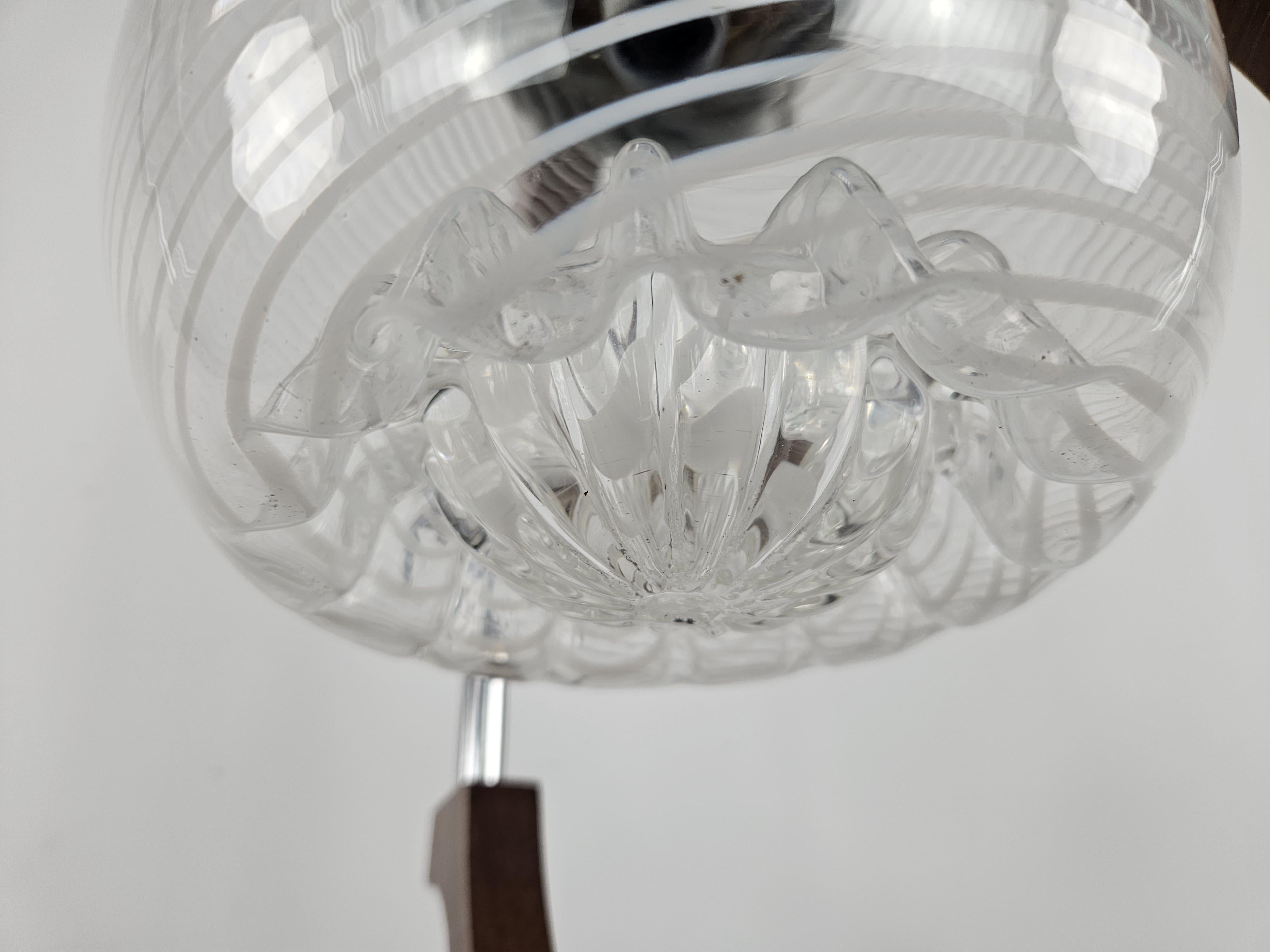 Italian pendant lamp from the 1970s attributed to Mazzega For Sale 3