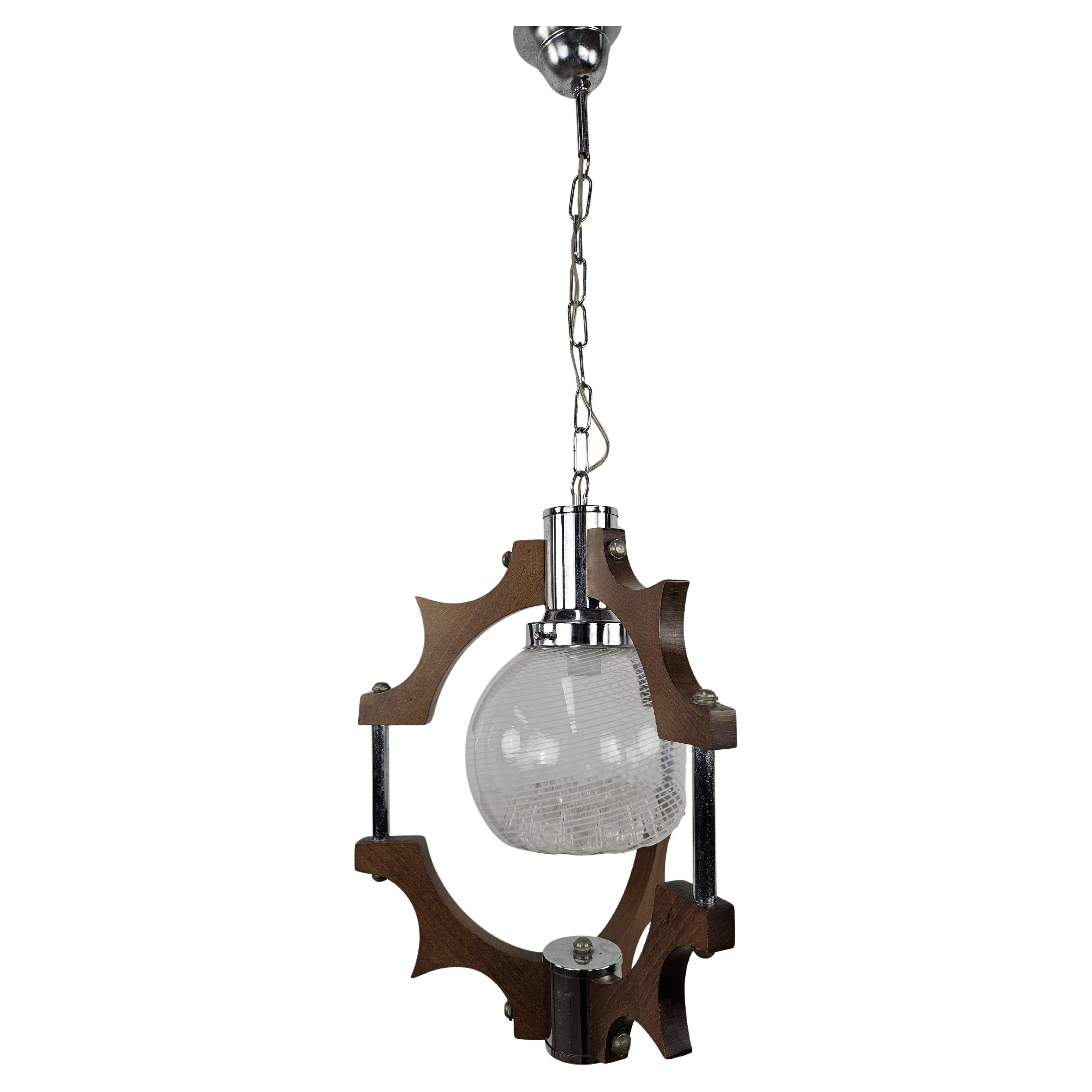 Italian pendant lamp from the 1970s attributed to Mazzega