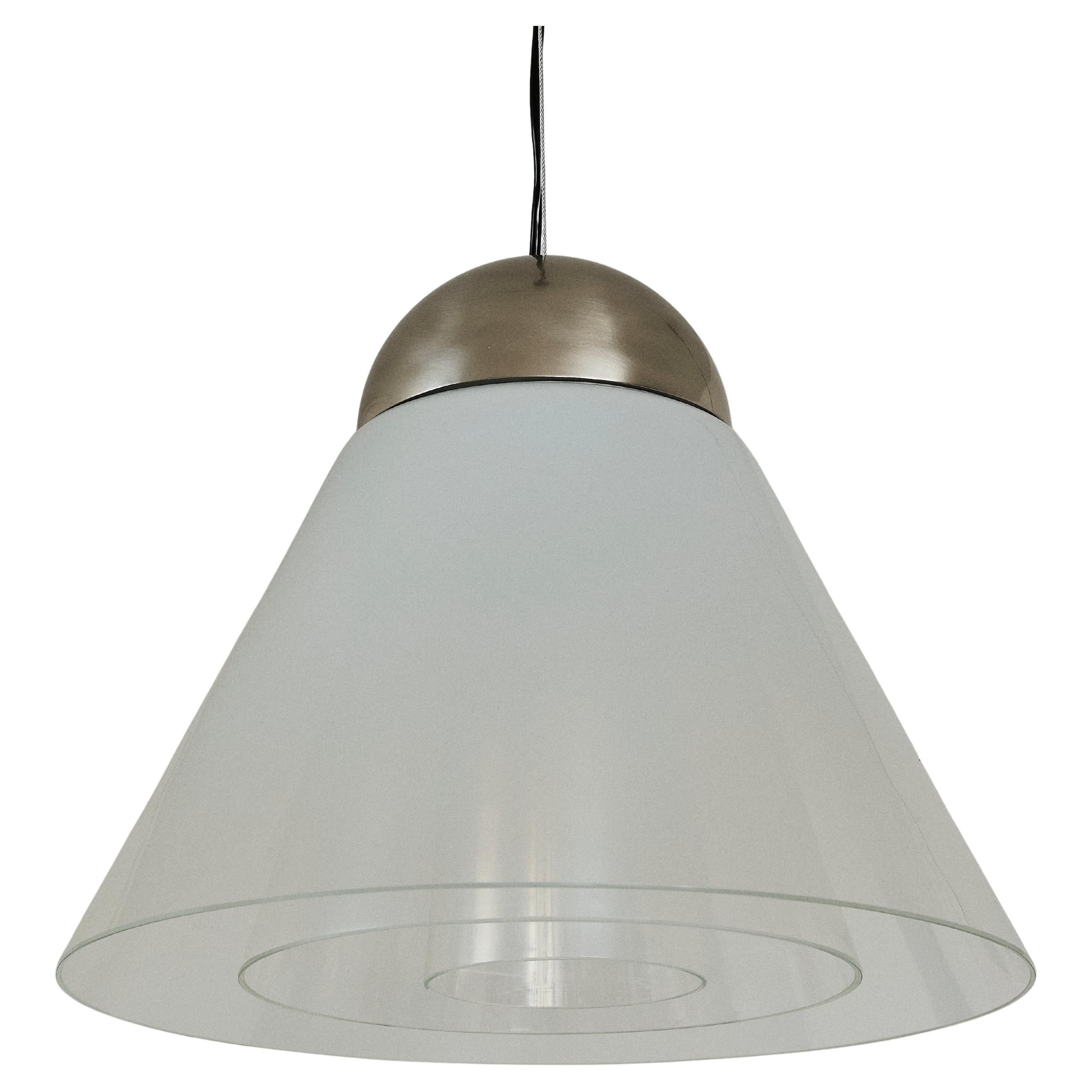 Lampada a sospensione LS189 a cono, design Carlo Nason per A.V. Mazzega