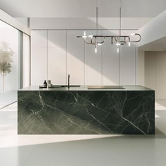 Lampe suspendue Mangrove en finition laiton brossé bruni