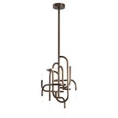 Lampe suspendue Mangrove avec finition en laiton brossé et bruni