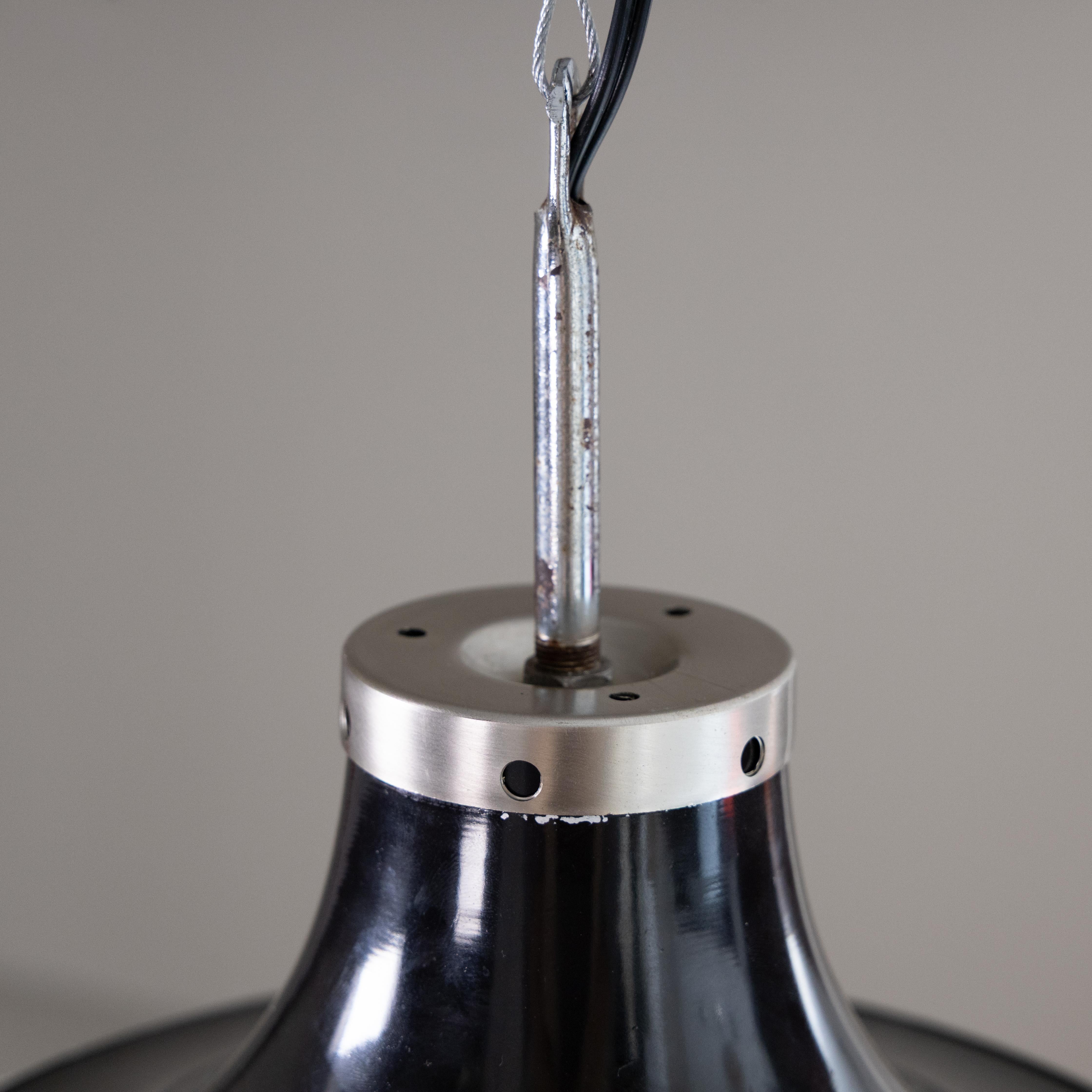 Metal lampada a sospensione, mod. Pi Cavo,  Sergio Mazza For Sale