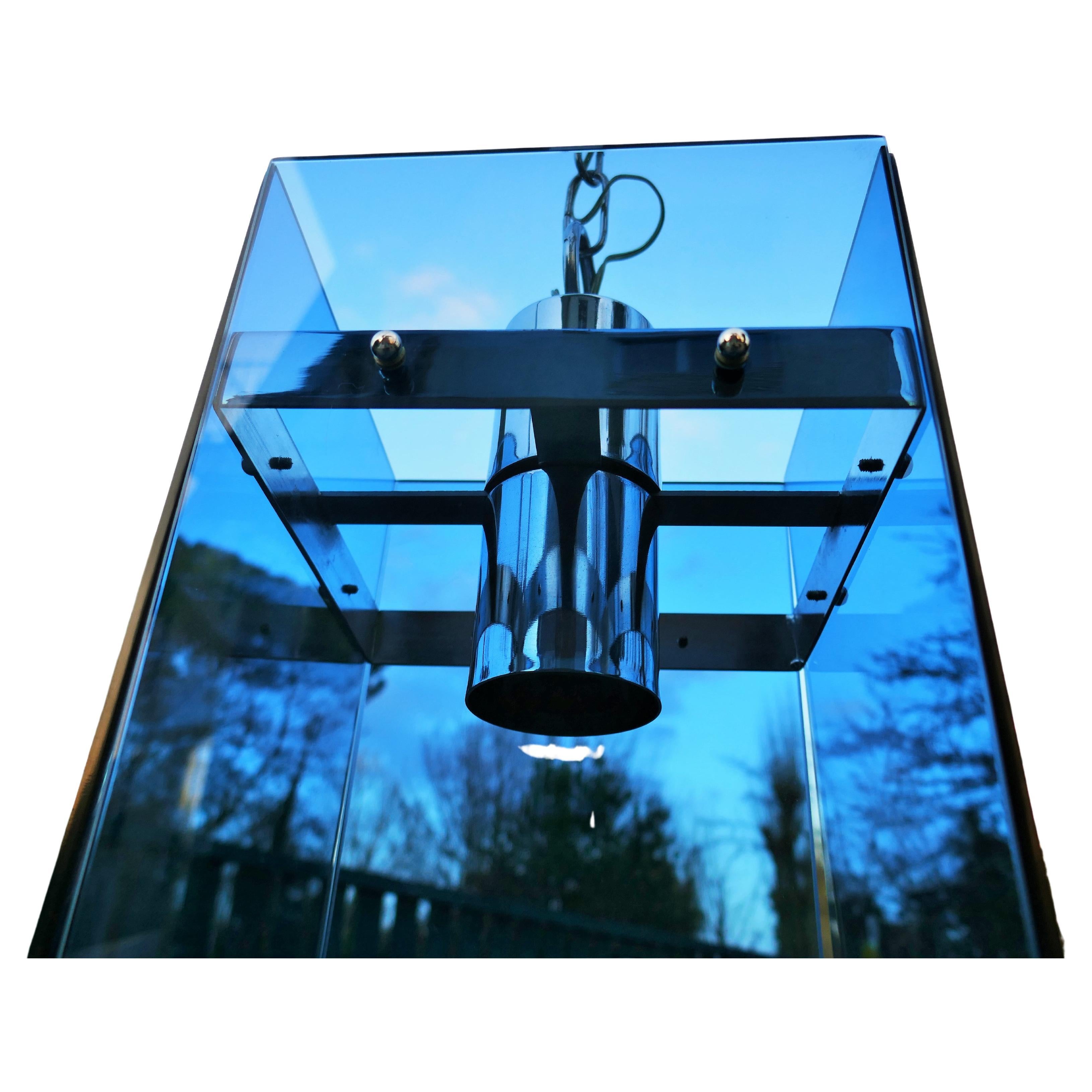 Pendant lamp in the style of Fontana Arte Veca Cristal Art For Sale 1