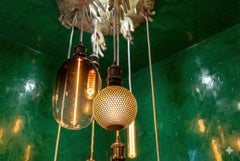 Olimpo Sculptural Pendant Lamp, designed and assembled in Italy by Dario Nasuti