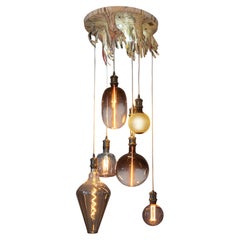 Olimpo Sculptural Pendant Lamp, designed and assembled in Italy by Dario Nasuti