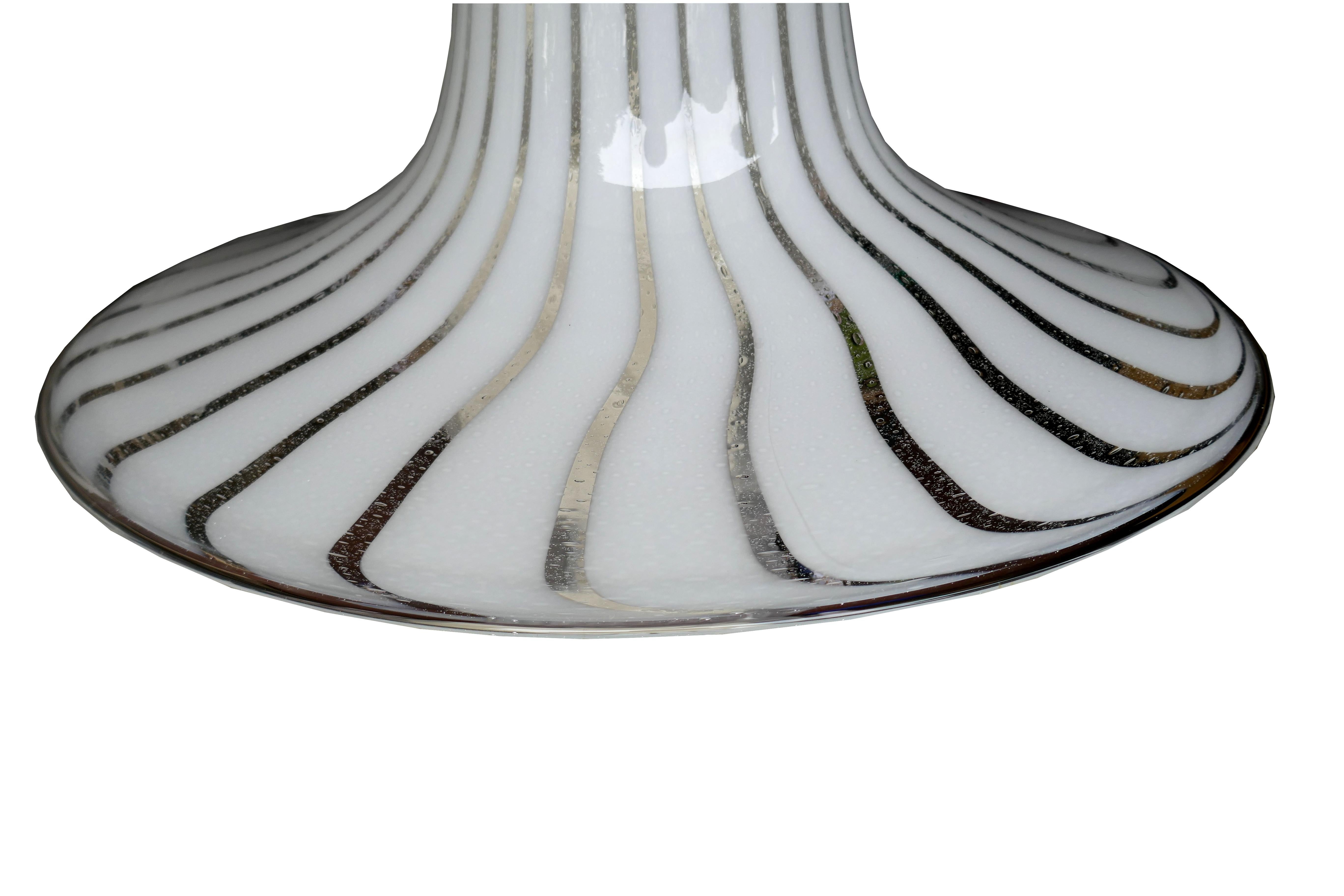 Murano Glass Lampada a sospensione possibile Venini Effetre . pulegoso For Sale