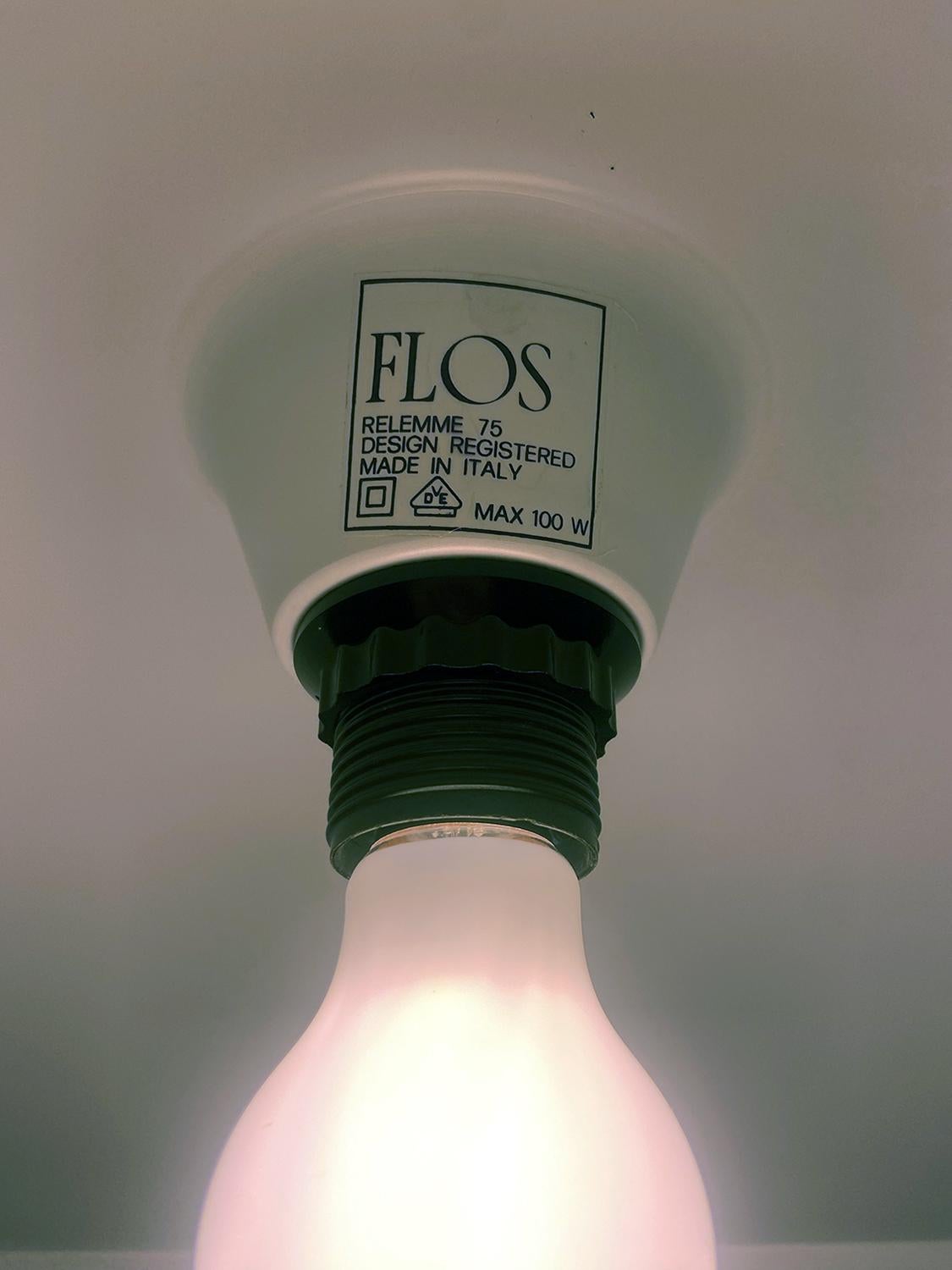 Mid-20th Century Lampada a sospensione Relemme 75 di Achille Castiglioni e prodotta da Flos, 1962 in vendita