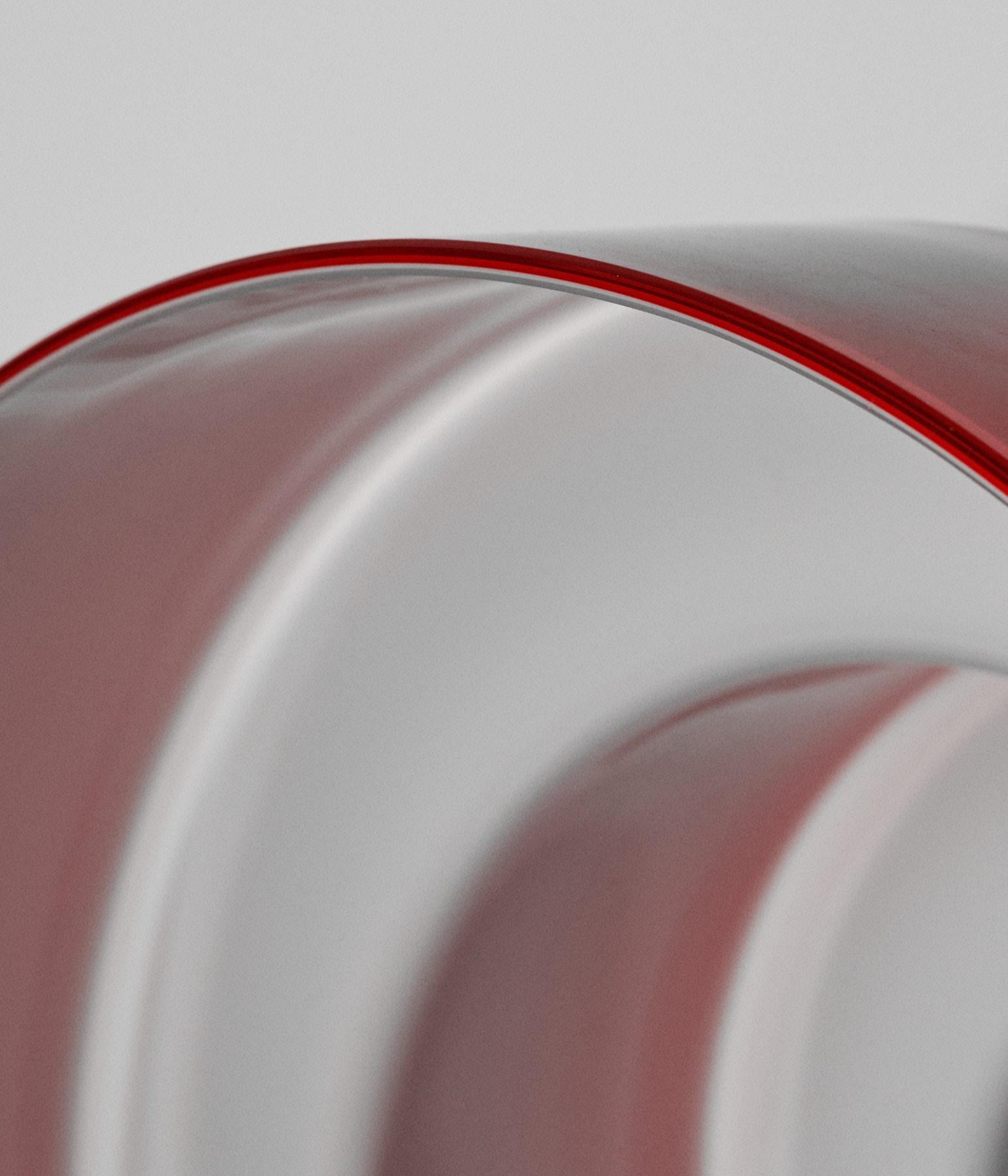 Lámpara colgante roja, diseño Carlo Nason para AV Mazzega, Italia en venta 3