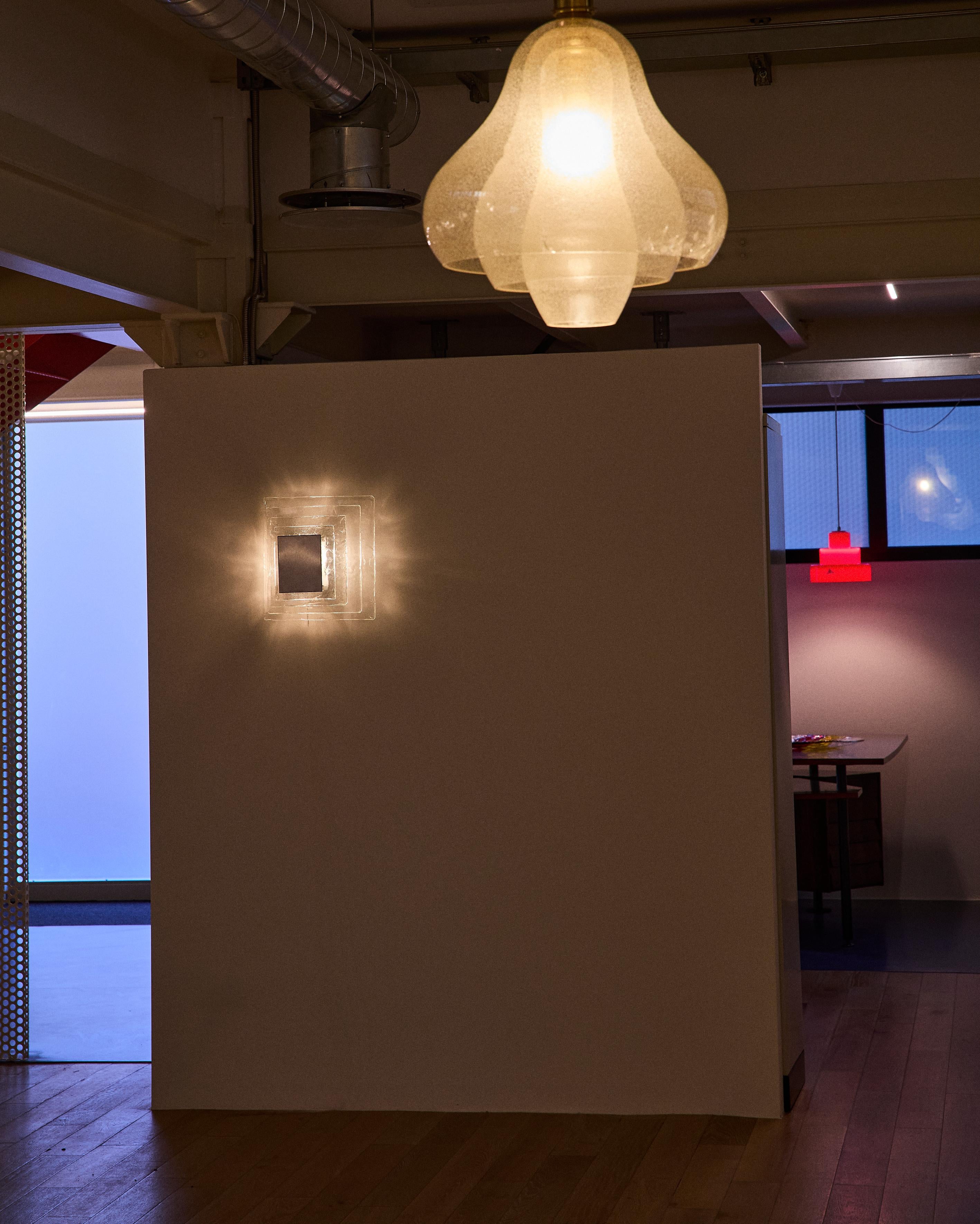 Lámpara colgante roja, diseño Carlo Nason para AV Mazzega, Italia Italian en venta