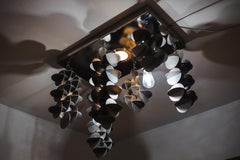 Sharp Sculptural Ceiling Lamp, designed and assembled in Italy by Dario Nasuti