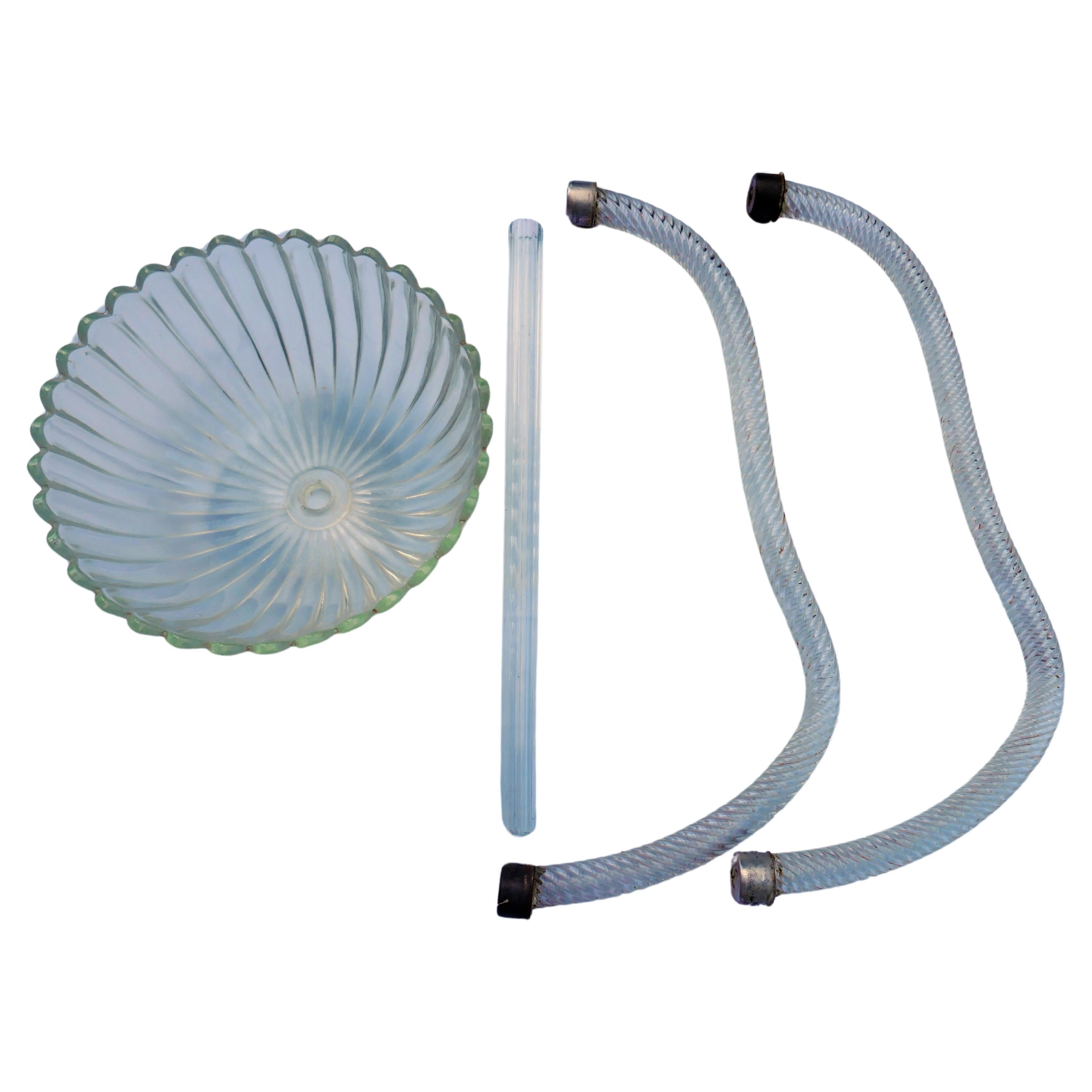 Italian Lampada a sospensione stile Seguso Barovier in vendita