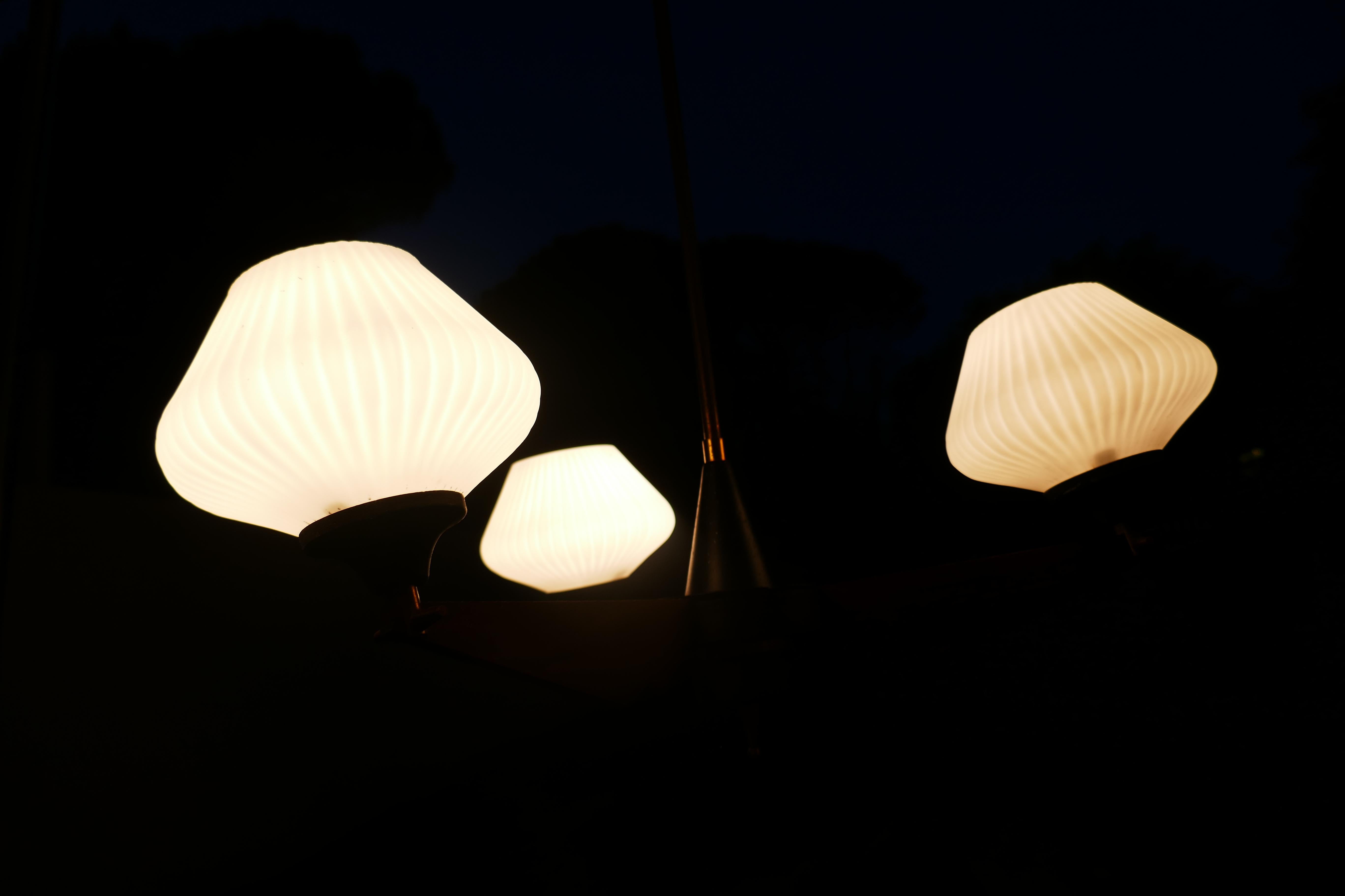 Lampada a sospensione stile Stilnovo Reggiani en vente 9