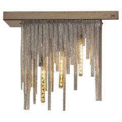 "Waterfall" Sculptural Ceiling Lamp, designed and assembled in Italy by Dario