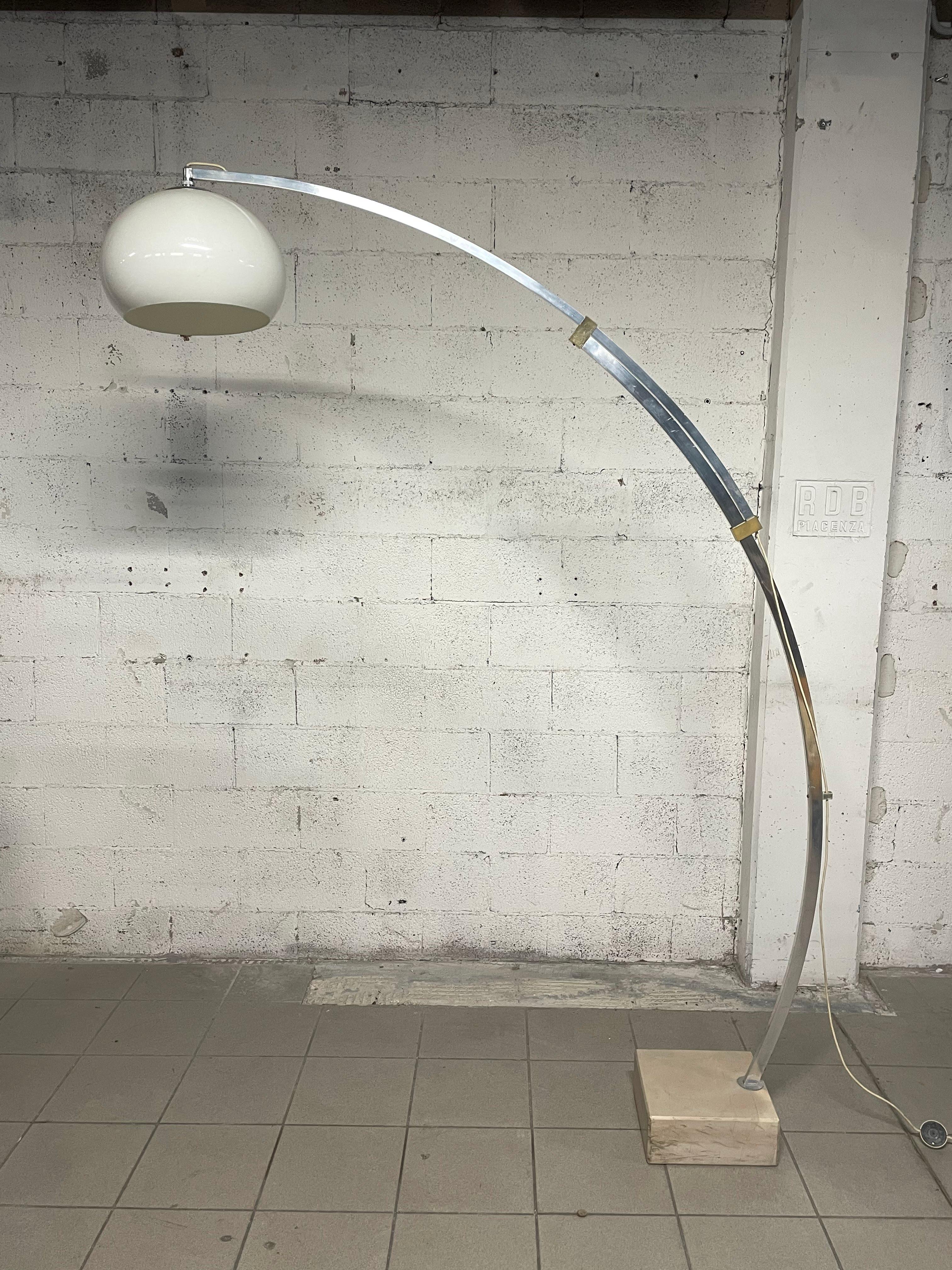 Lámpara de arco de los años 70 con brazo telescópico en venta 3