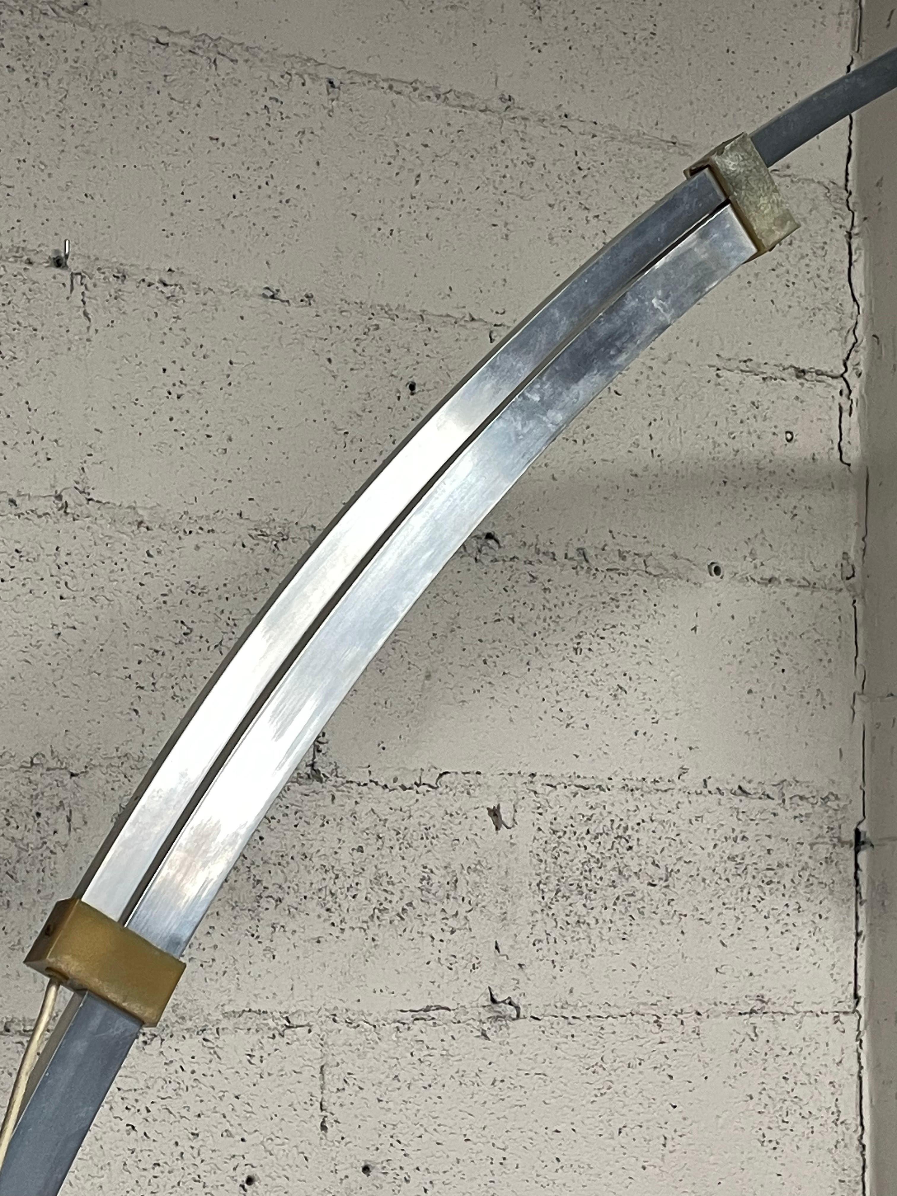 Lámpara de arco de los años 70 con brazo telescópico Late 20th Century en venta