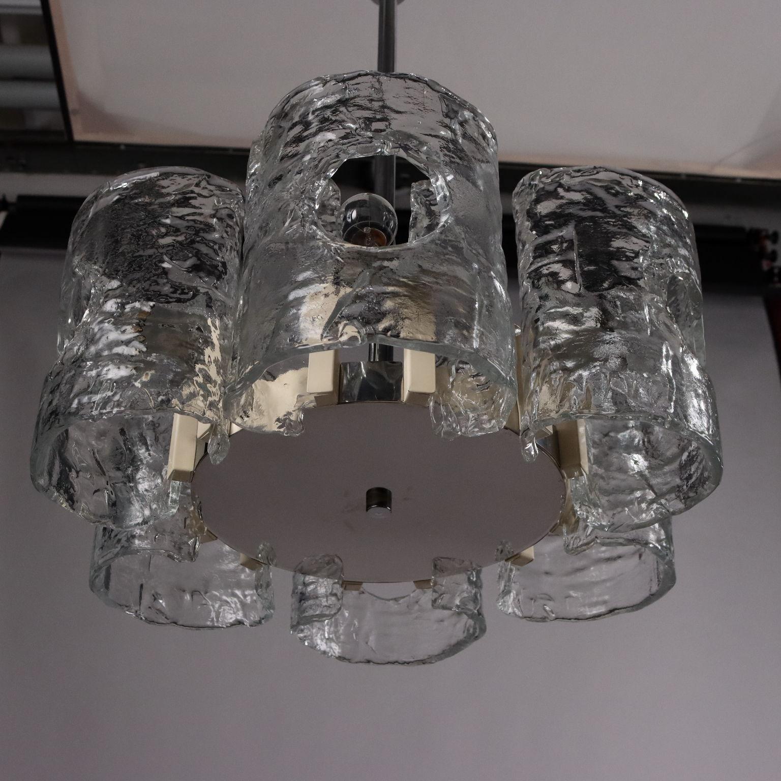 Lampada Anni 60-70 in alluminio e metallo 4