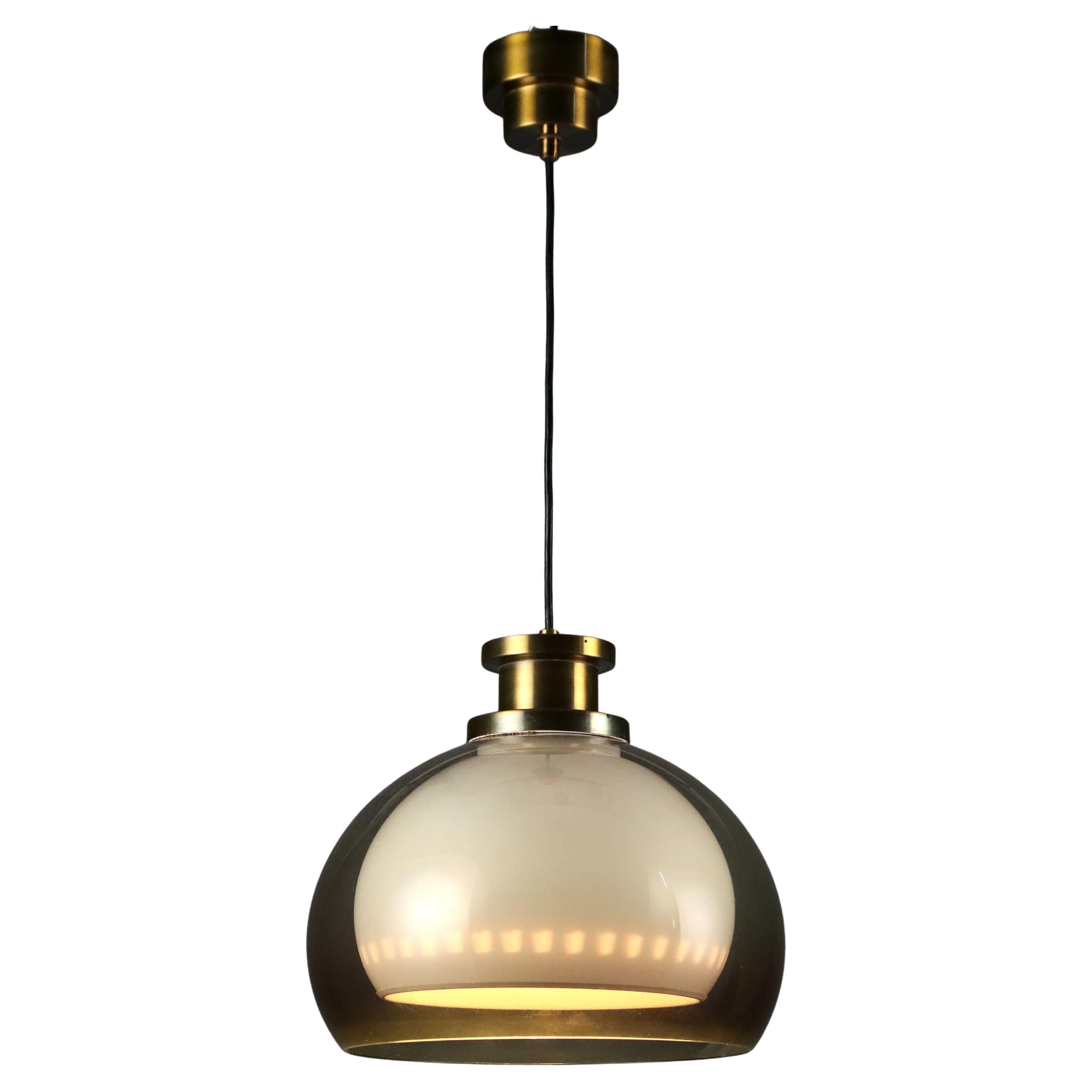 Lampada Anni '60 Con Doppia Calotta in Metacrilato in vendita
