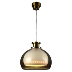 Lampada Anni '60 Con Doppia Calotta in Metacrilato