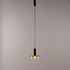 1960s lamp in the style of Flavio Poli with Murano glass