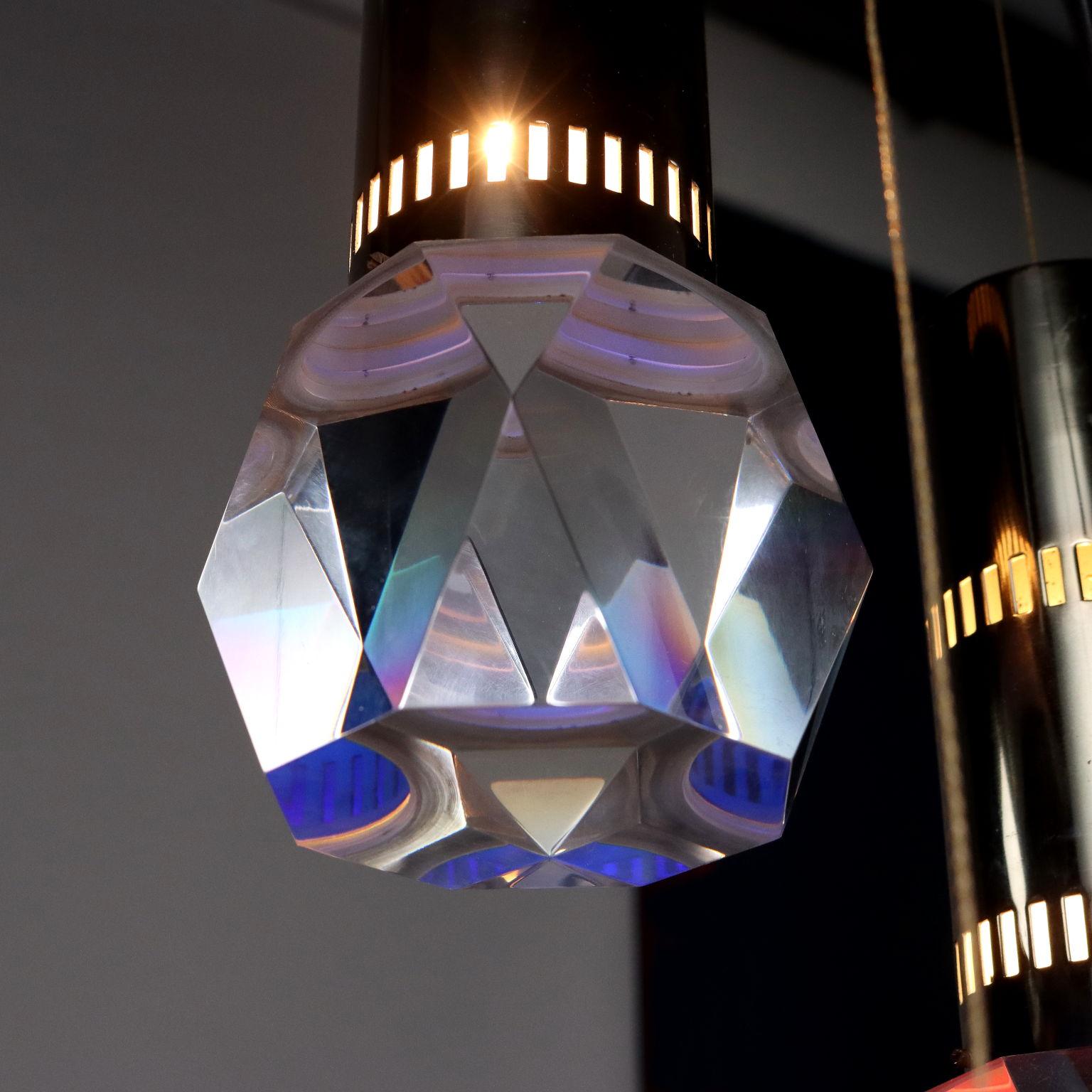 70er Lampe mit mehreren Lichtpunkten im Zustand „Gut“ in Milano, IT