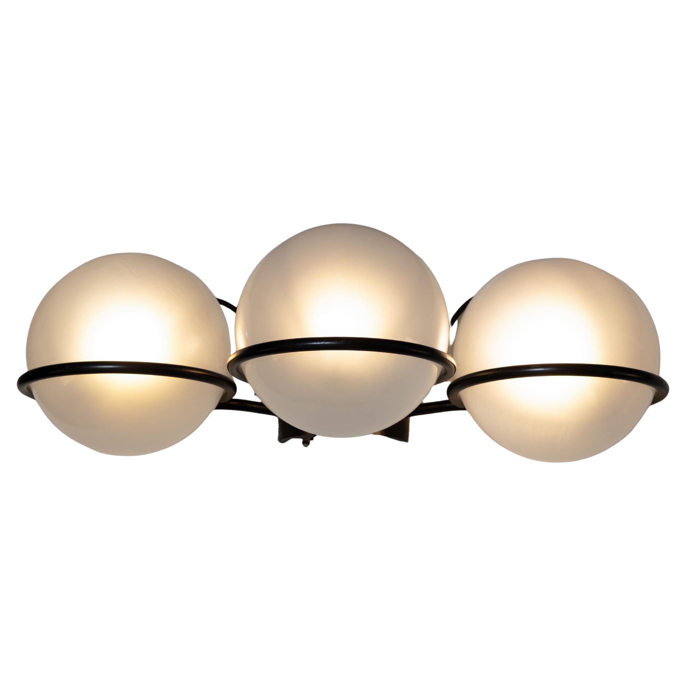 Lampada applique 3 sfere Gino Sarfatti per Arteluce, 1960