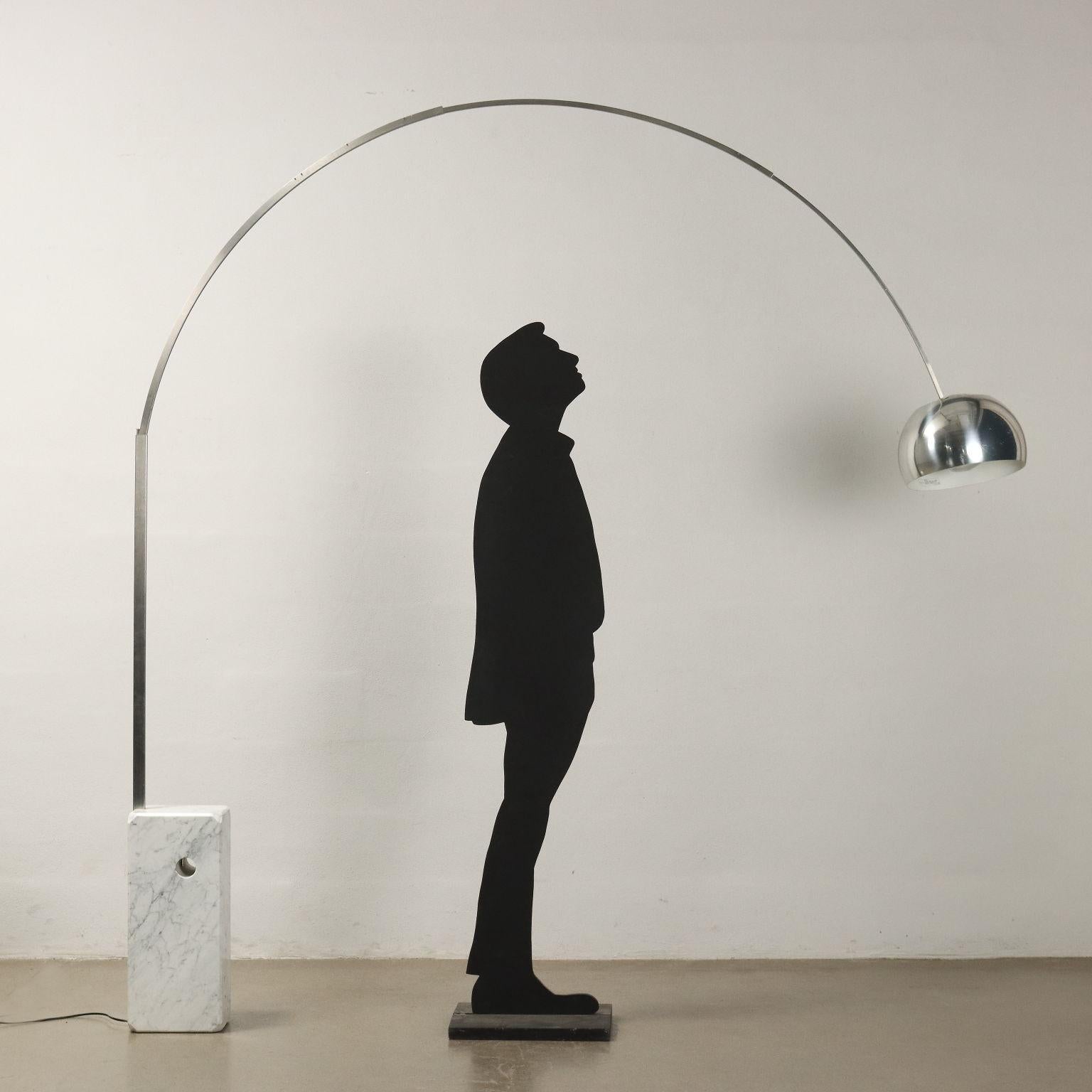 Mid-Century Modern Arco lamp by Achille and Pier Giacomo Castiglioni for Flos Anni 80